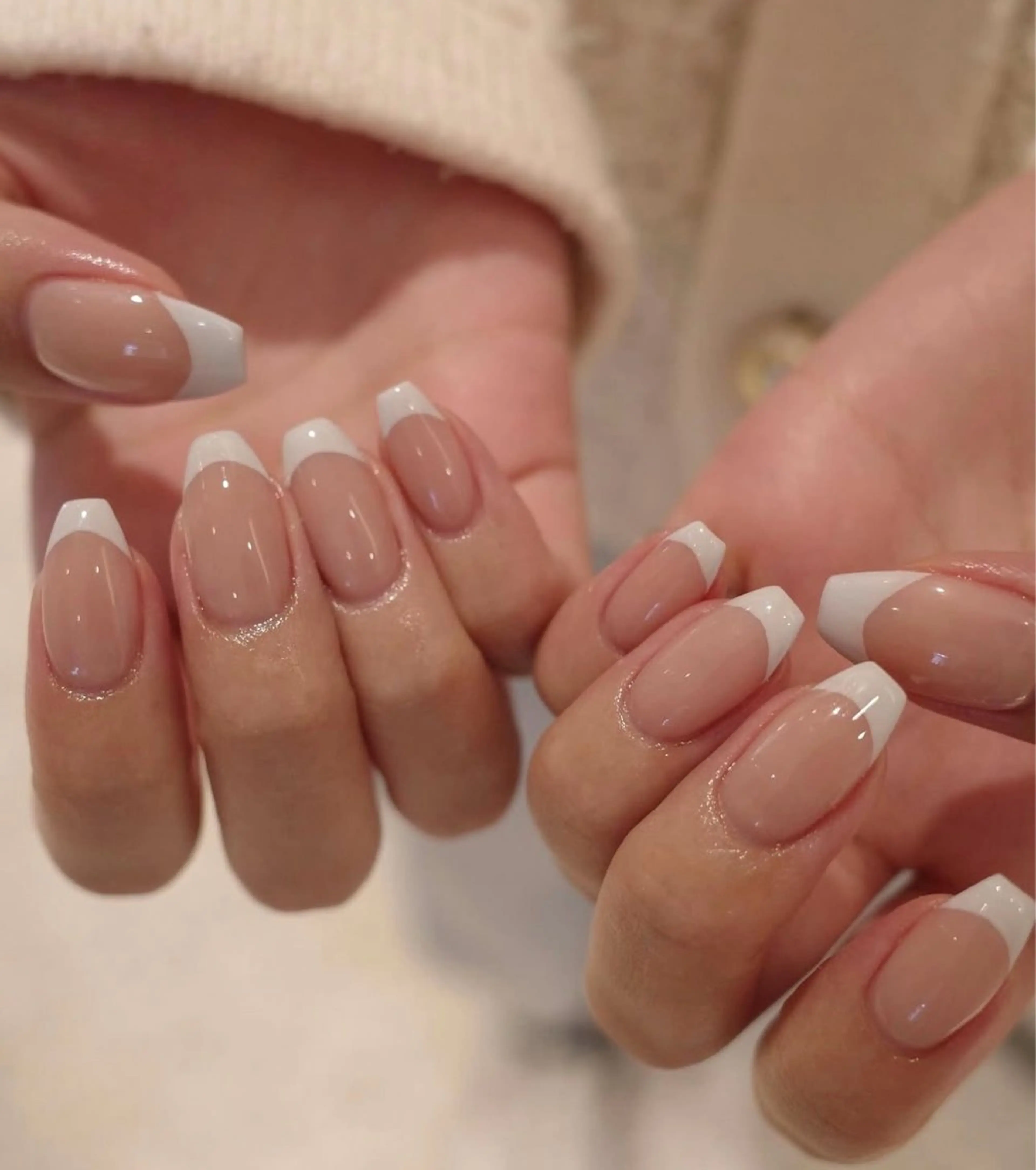 ネイル フレンチネイル パラジェル・まつげパーマ取扱店 Mink Style 代々木公園店【ミンクスタイル】所属・natsuki 🌙のネイルデザイン