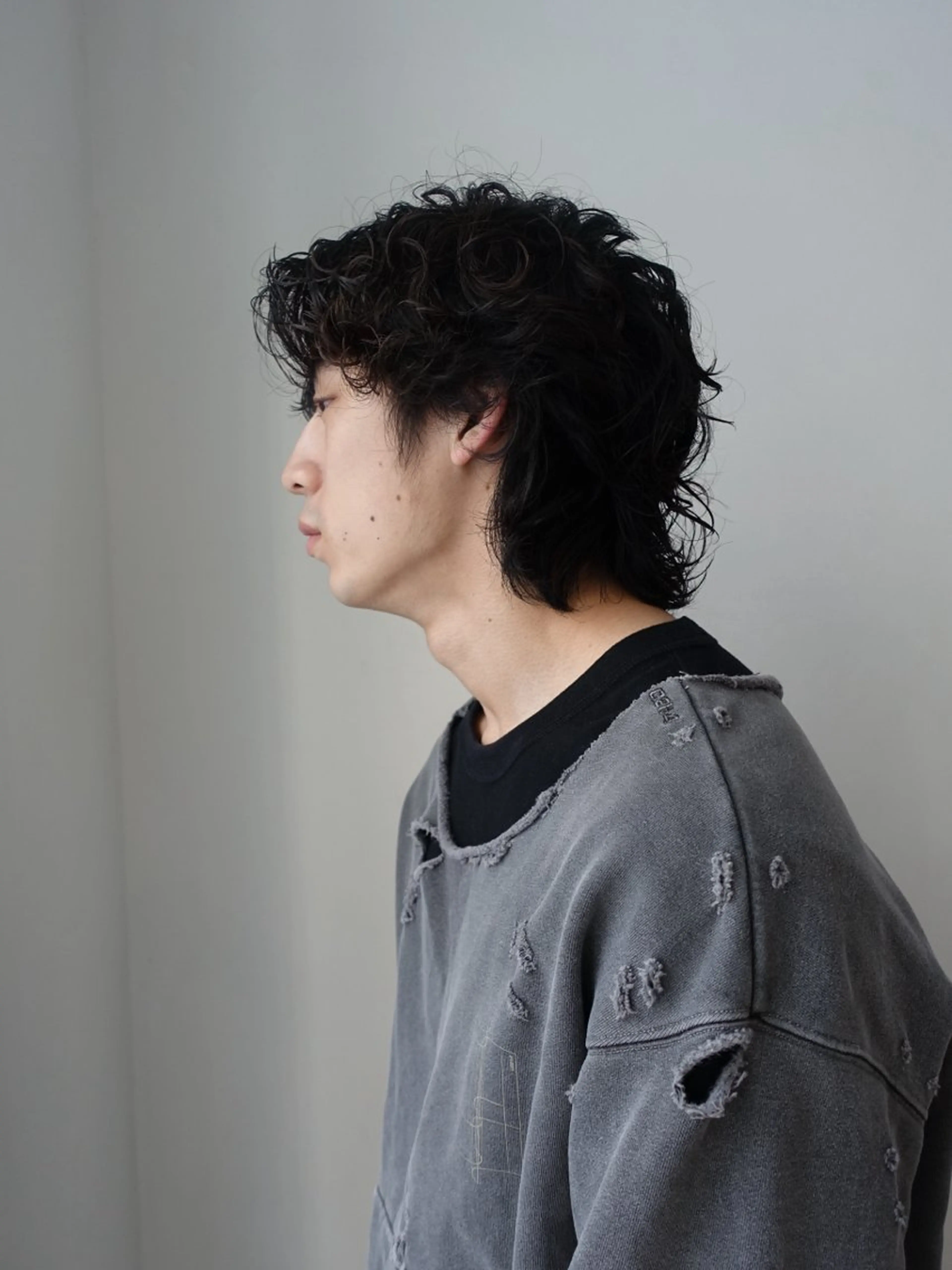 ミディアム パーマ メンズ pole所属・【pole】 minaのヘアスタイル