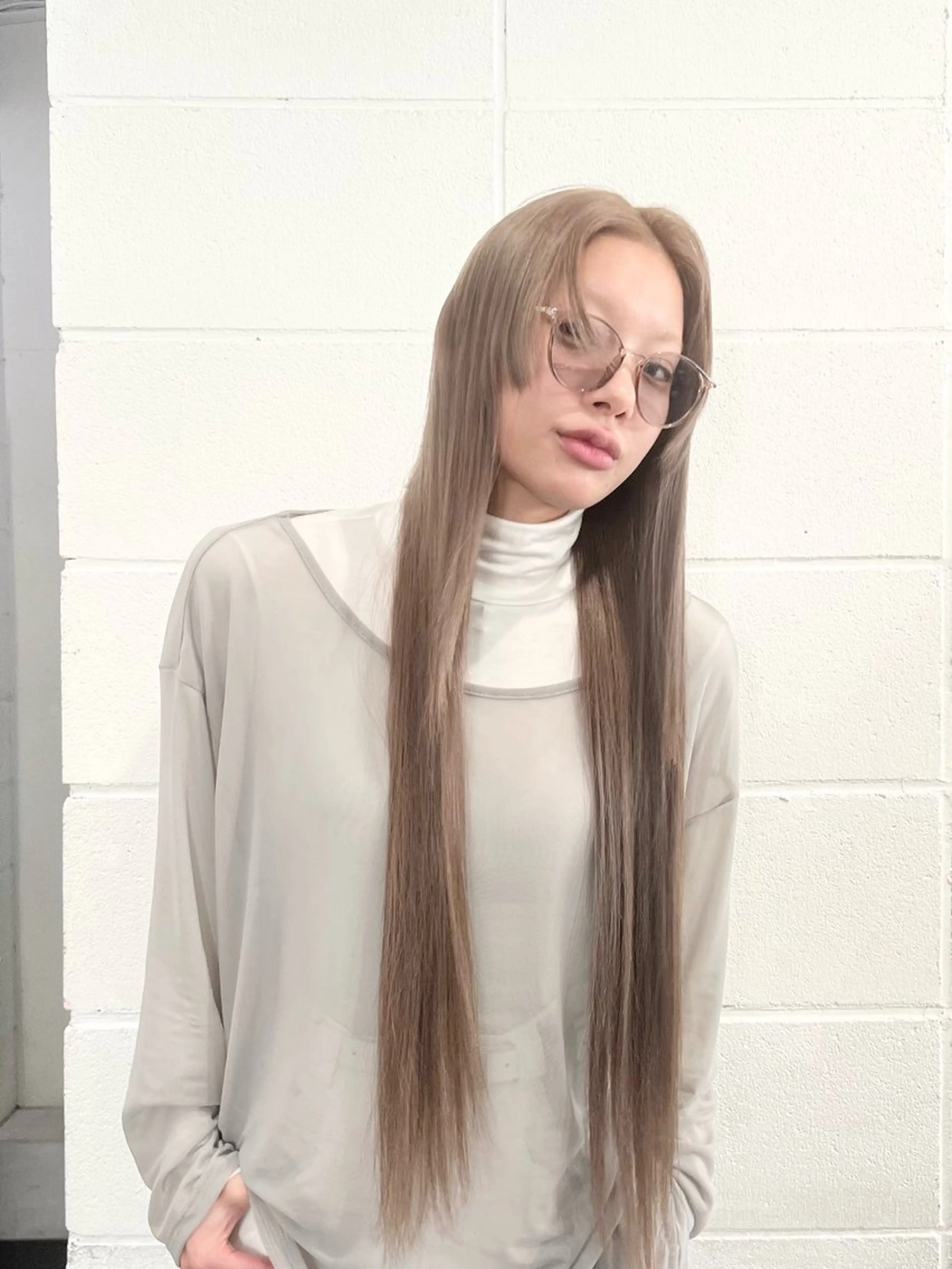 セミロング カラー HARU//原宿🤍 リピート率NO.1のヘアスタイル