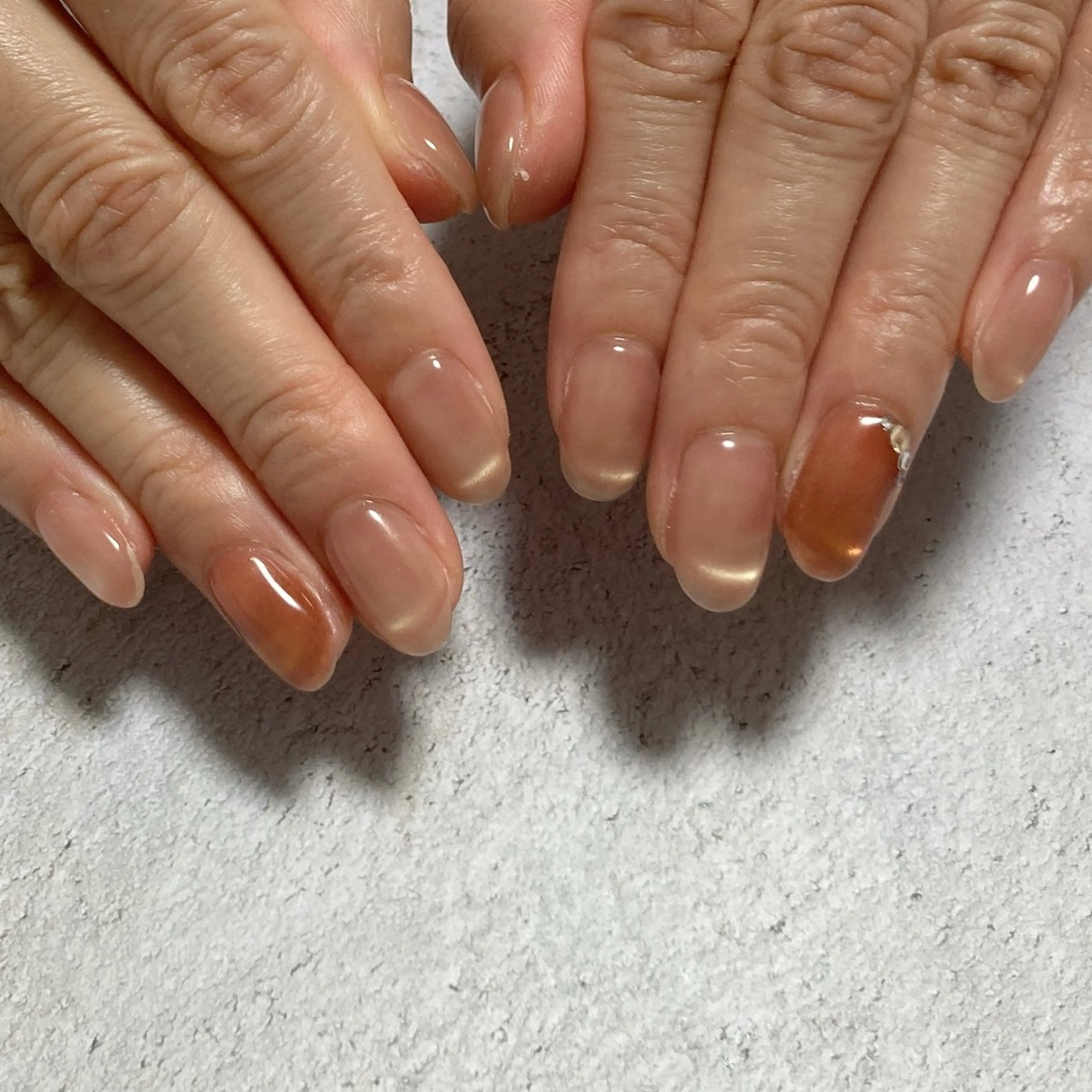 ネイル フレンチネイル マグネットフレンチ mmm nailのネイルデザイン