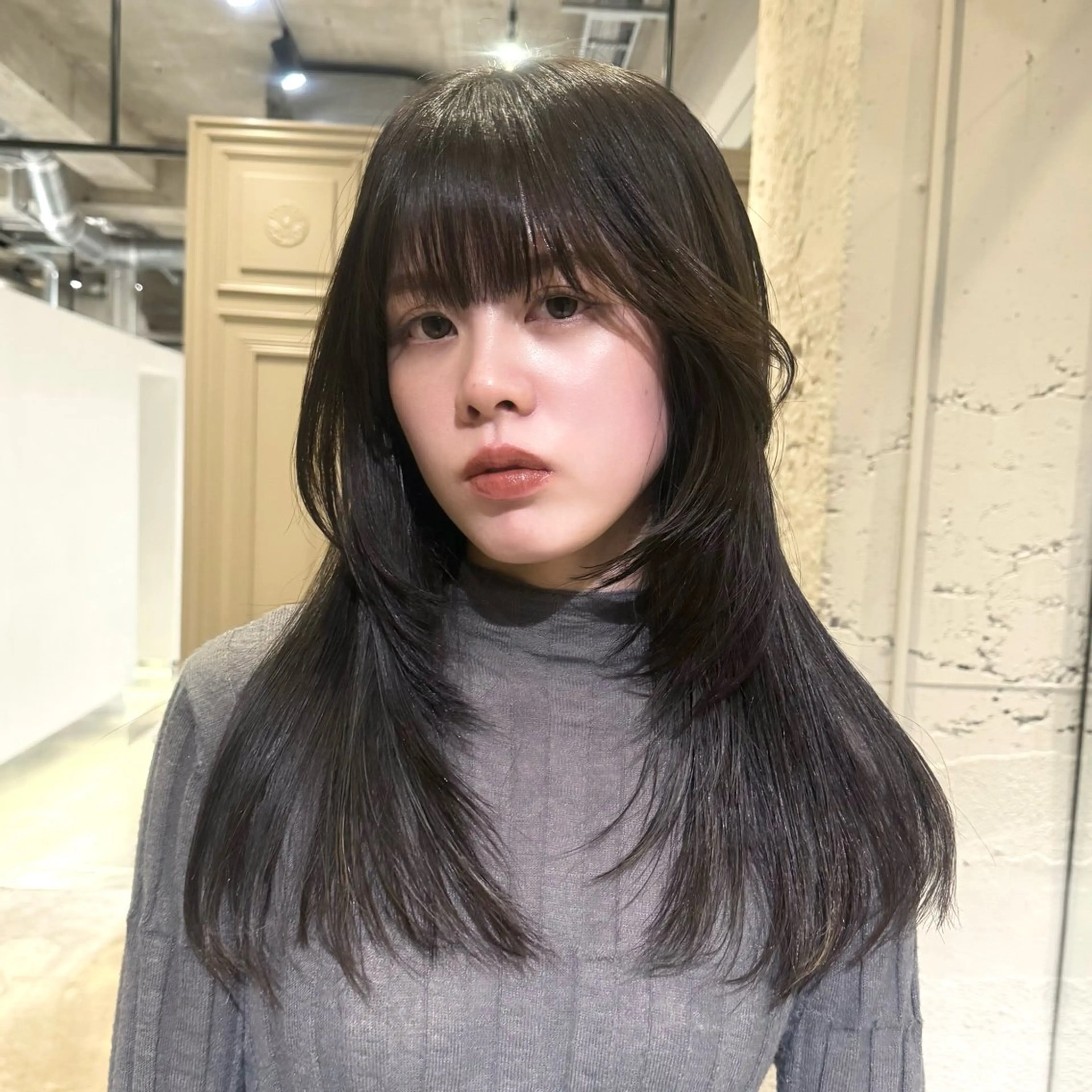 セミロング カット ヘアカラー suu 渋谷所属・Mirai /ナチュラルモードのヘアスタイル