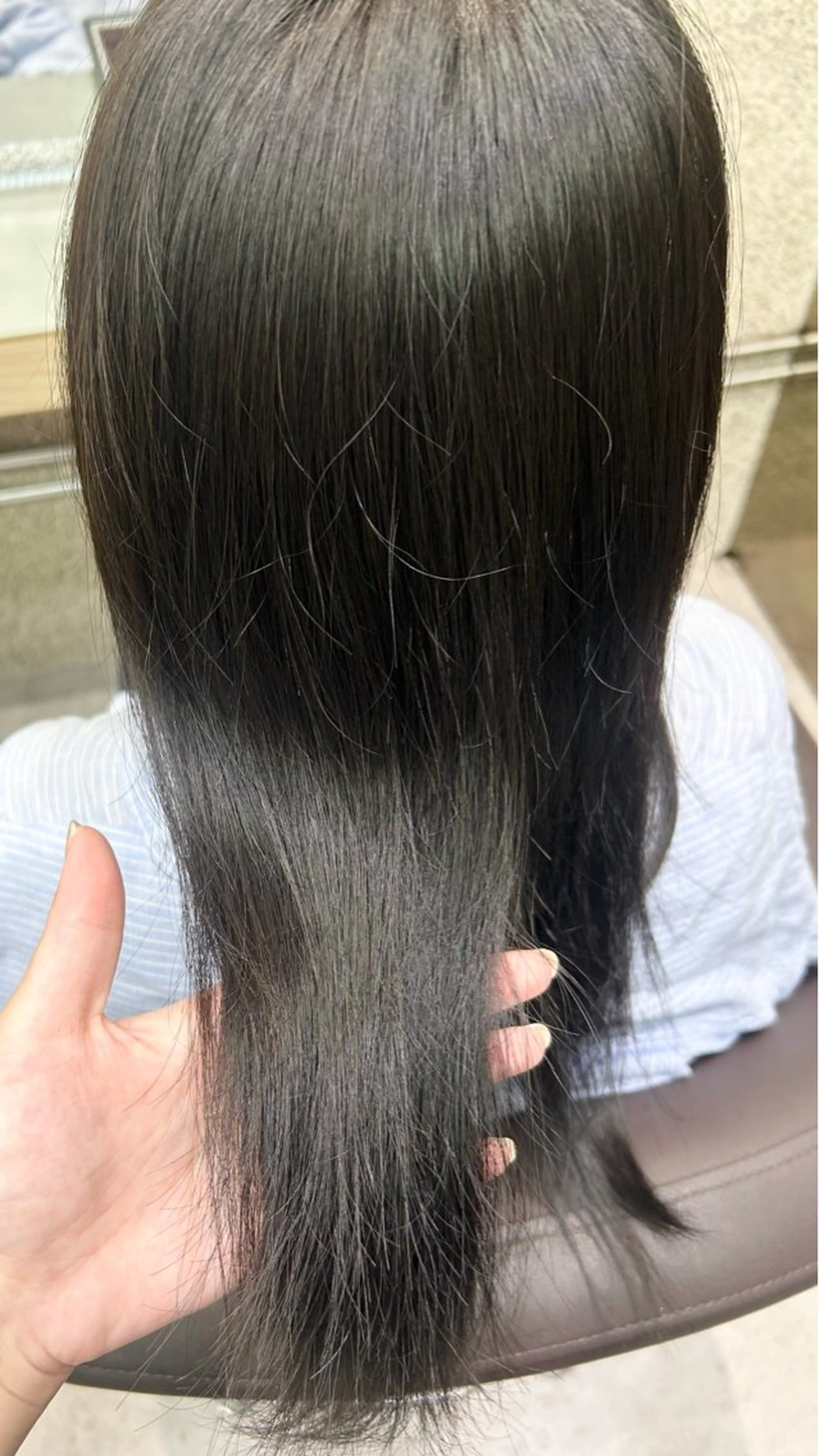 セミロング カラー カット ヘアカラー トリートメント 🎀ブリーチなし カラーyui🎀のヘアスタイル
