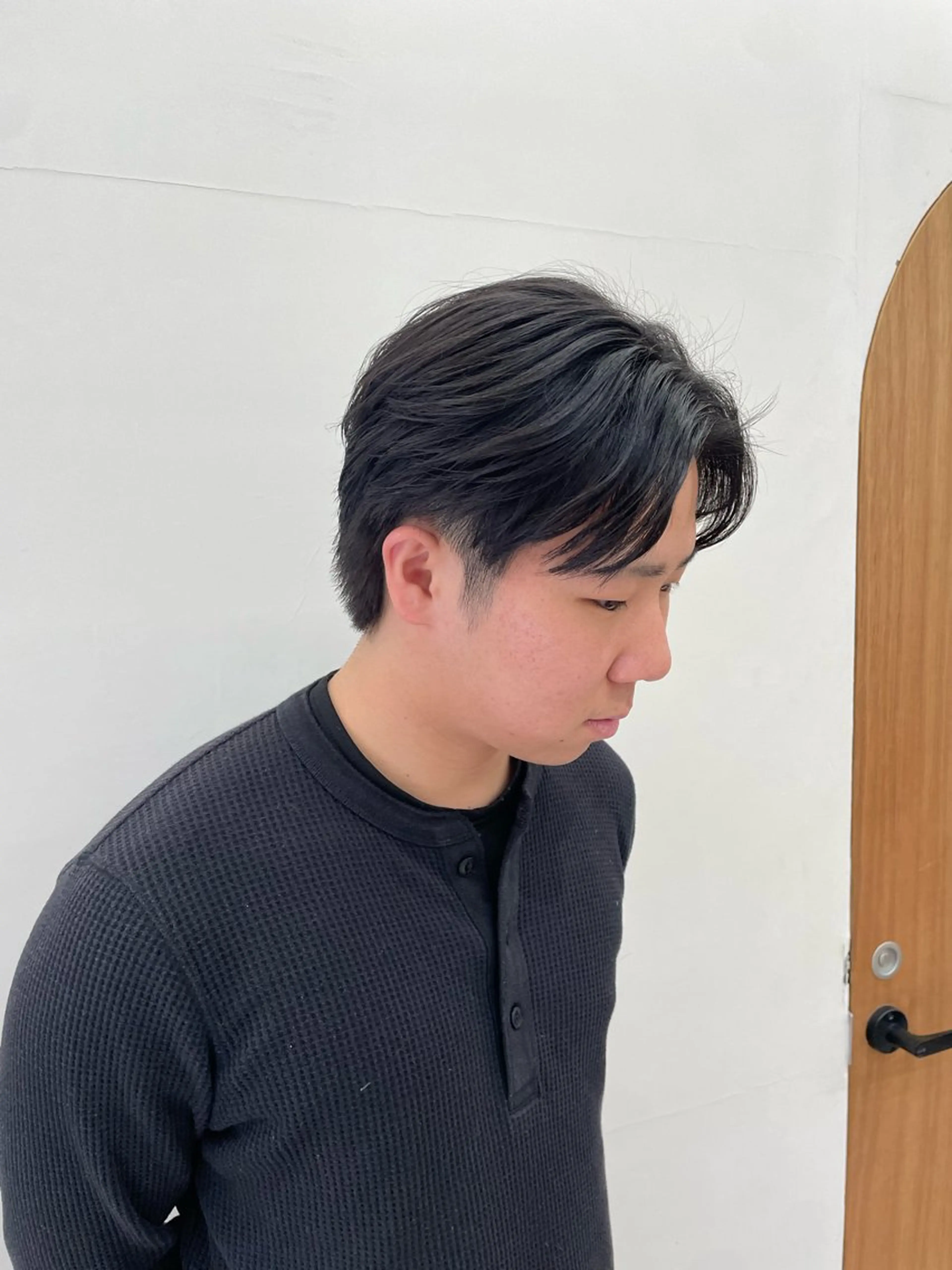 メンズ センターパート カット 慎太朗/パーマ/ボブ /センターパートのヘアスタイル