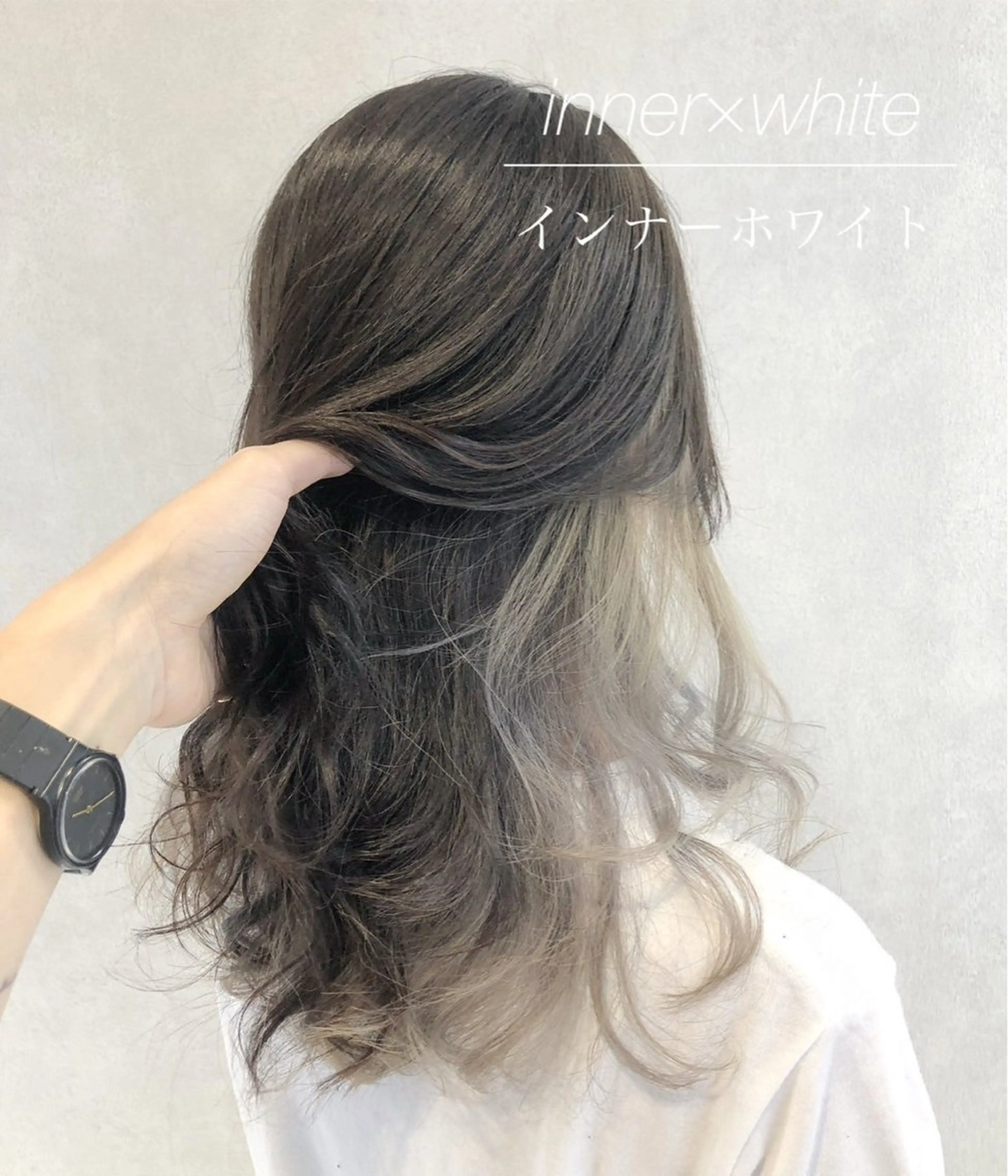 セミロング カラー ハイトーンカラー エクステ 代表/七瀬/ギャル/ シールエクステ/渋谷のヘアスタイル