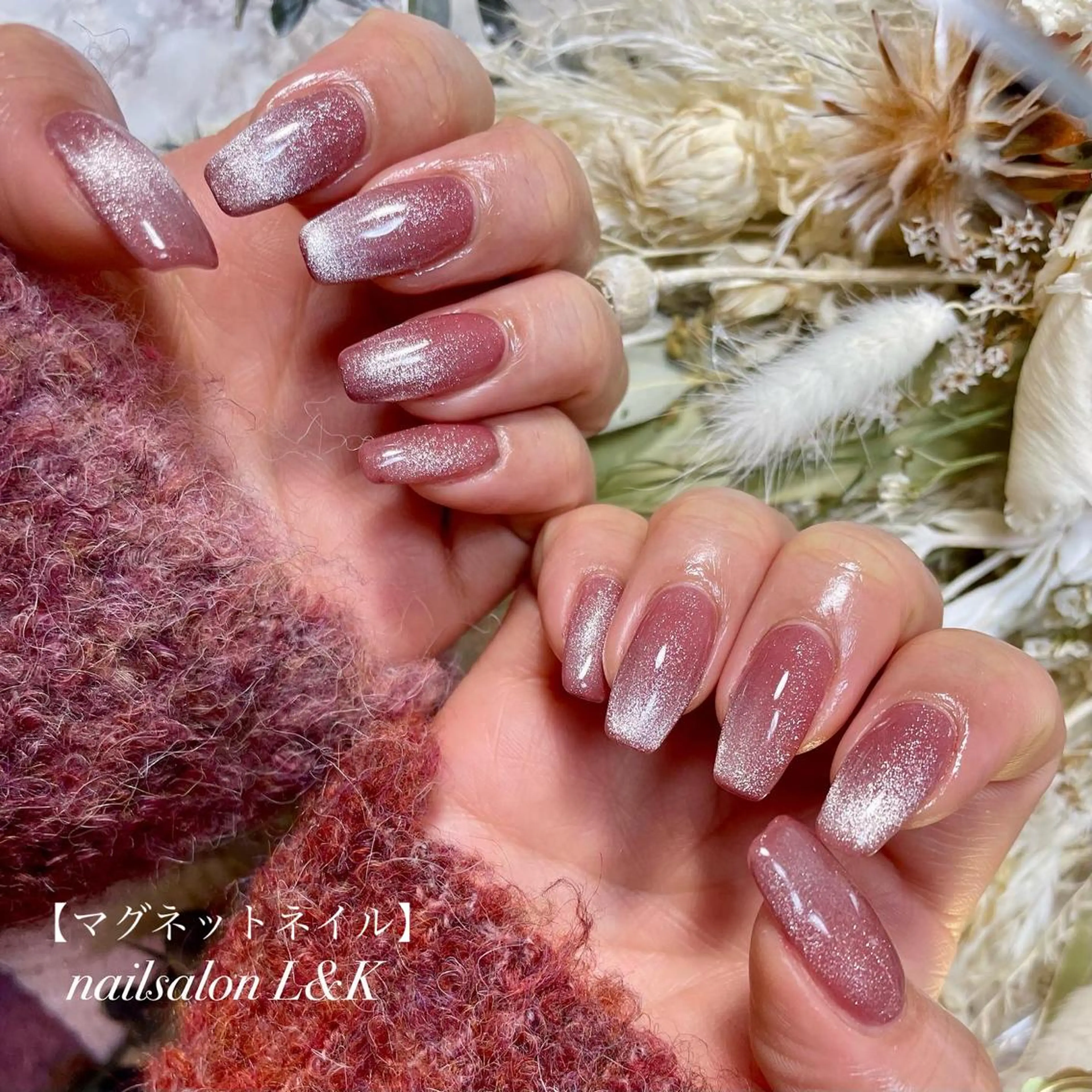 ミラーorマグネットネイルの写真