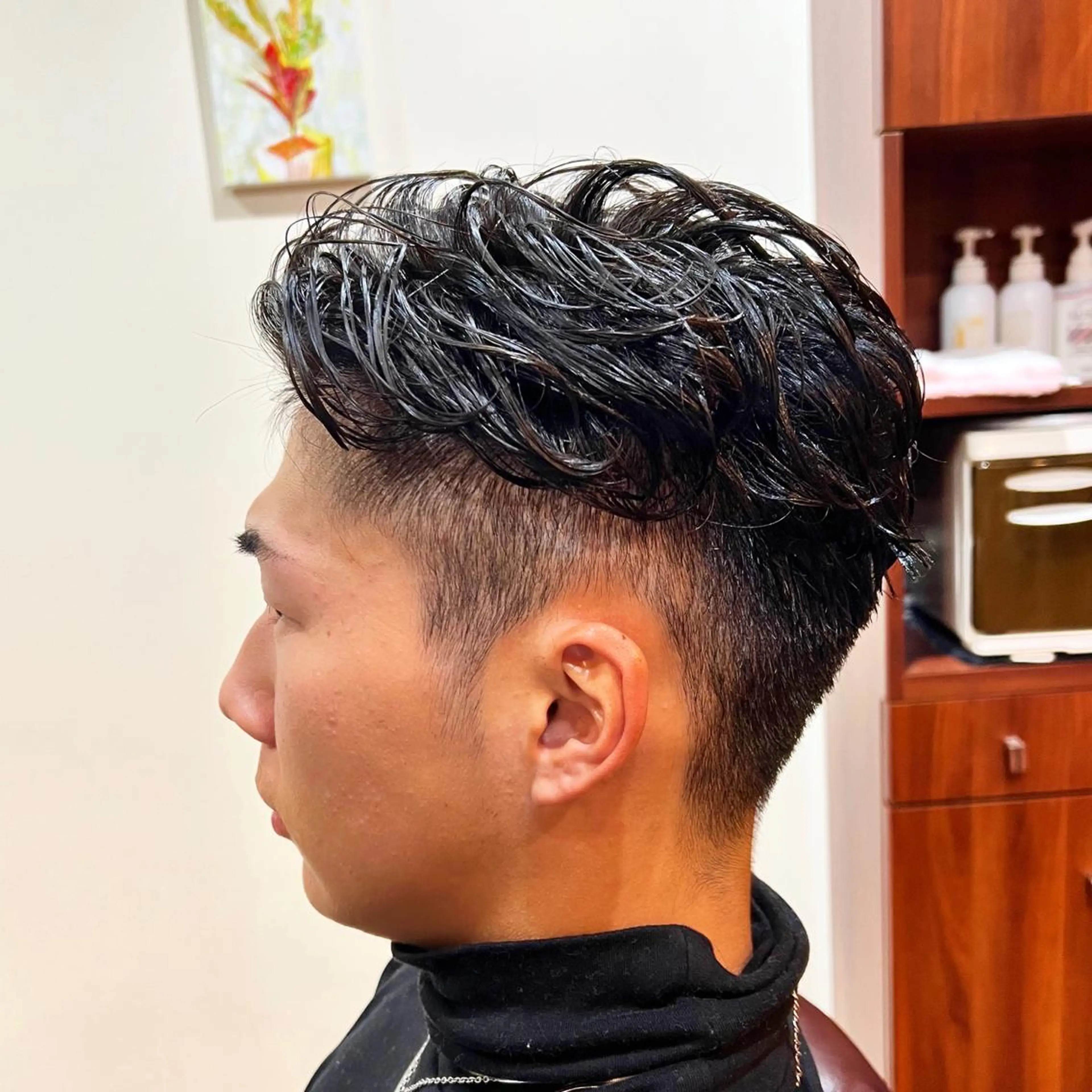 ショート カラー パーマ ヘアアレンジ メンズ カット パーマ メンズカット/パーマ 山崎航平💈のヘアスタイル