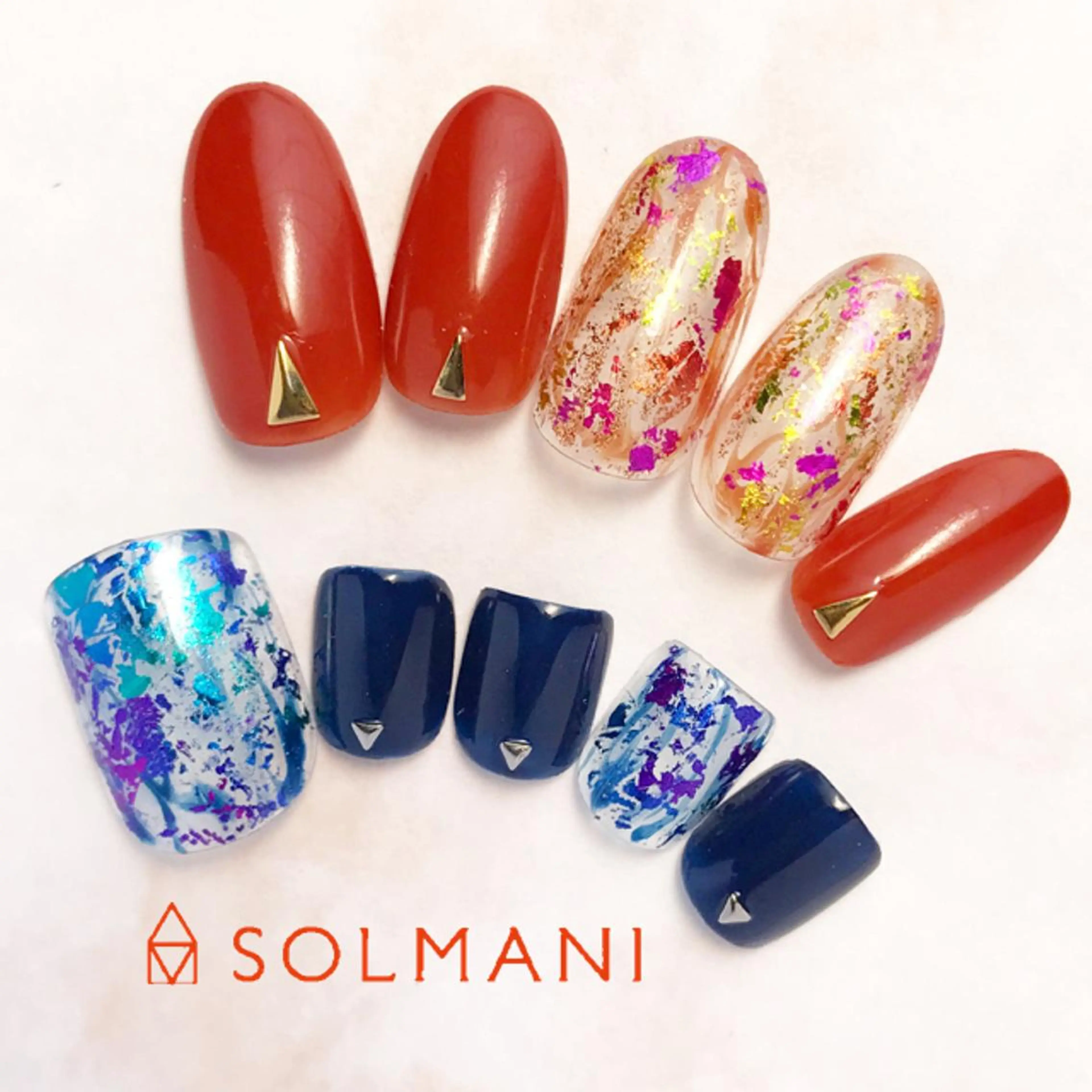 ネイル ニュアンスネイル SOLMANI 予約担当のネイルデザイン