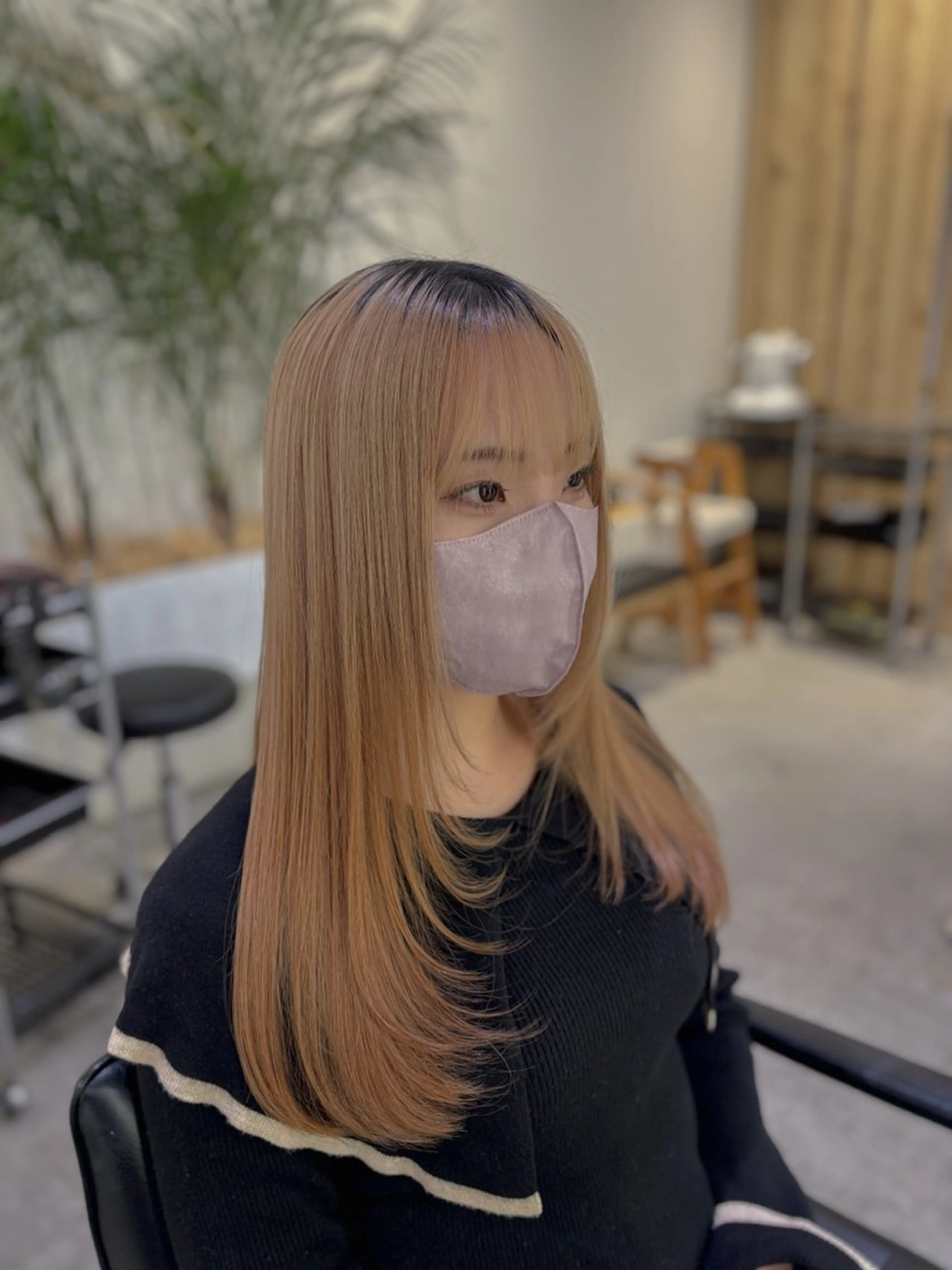 ロング カット 須藤 萌のヘアスタイル