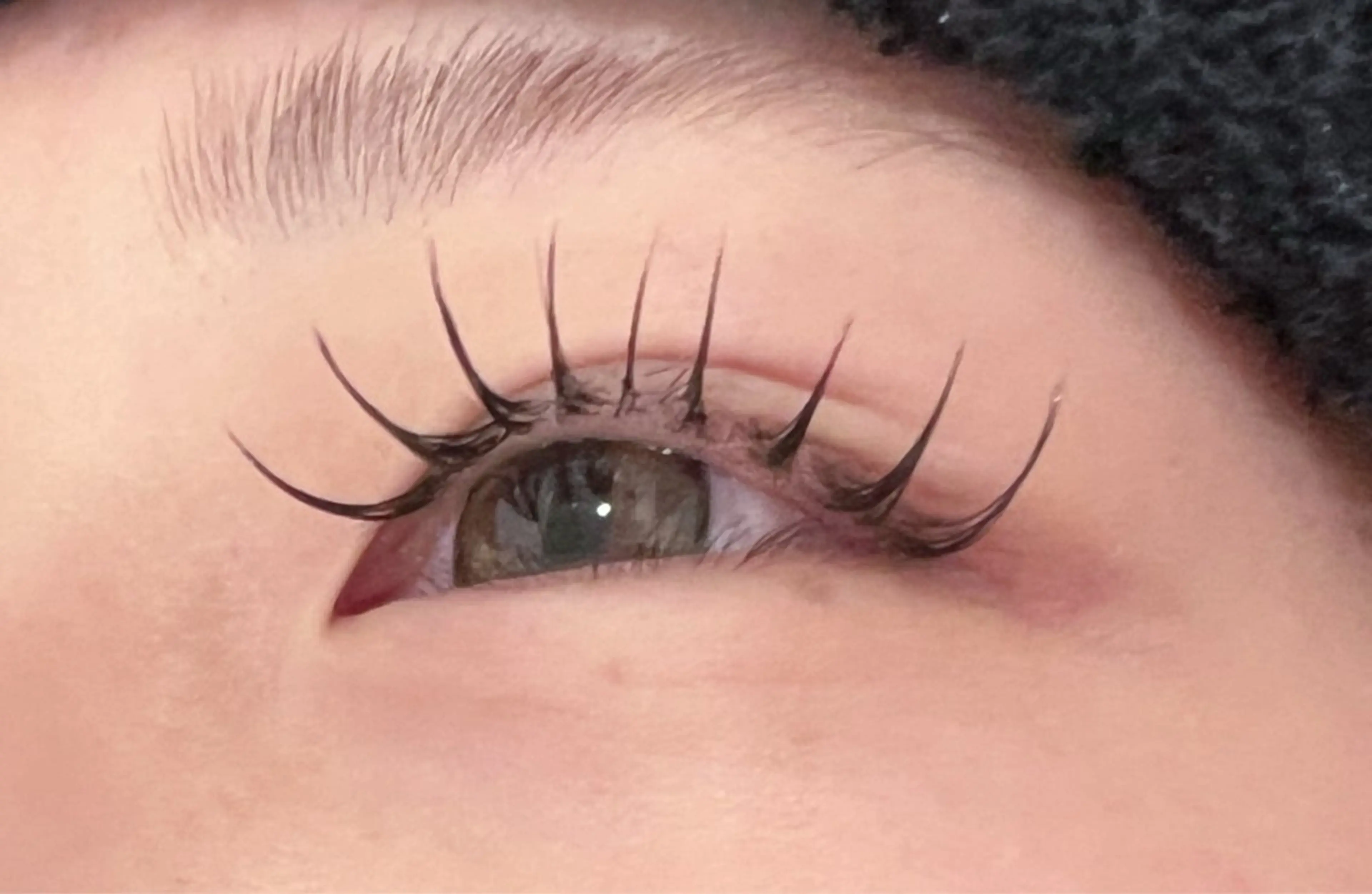 マツエク・マツパ 目尻長め セーブル nekoRu wakanaのマツエク・マツパデザイン