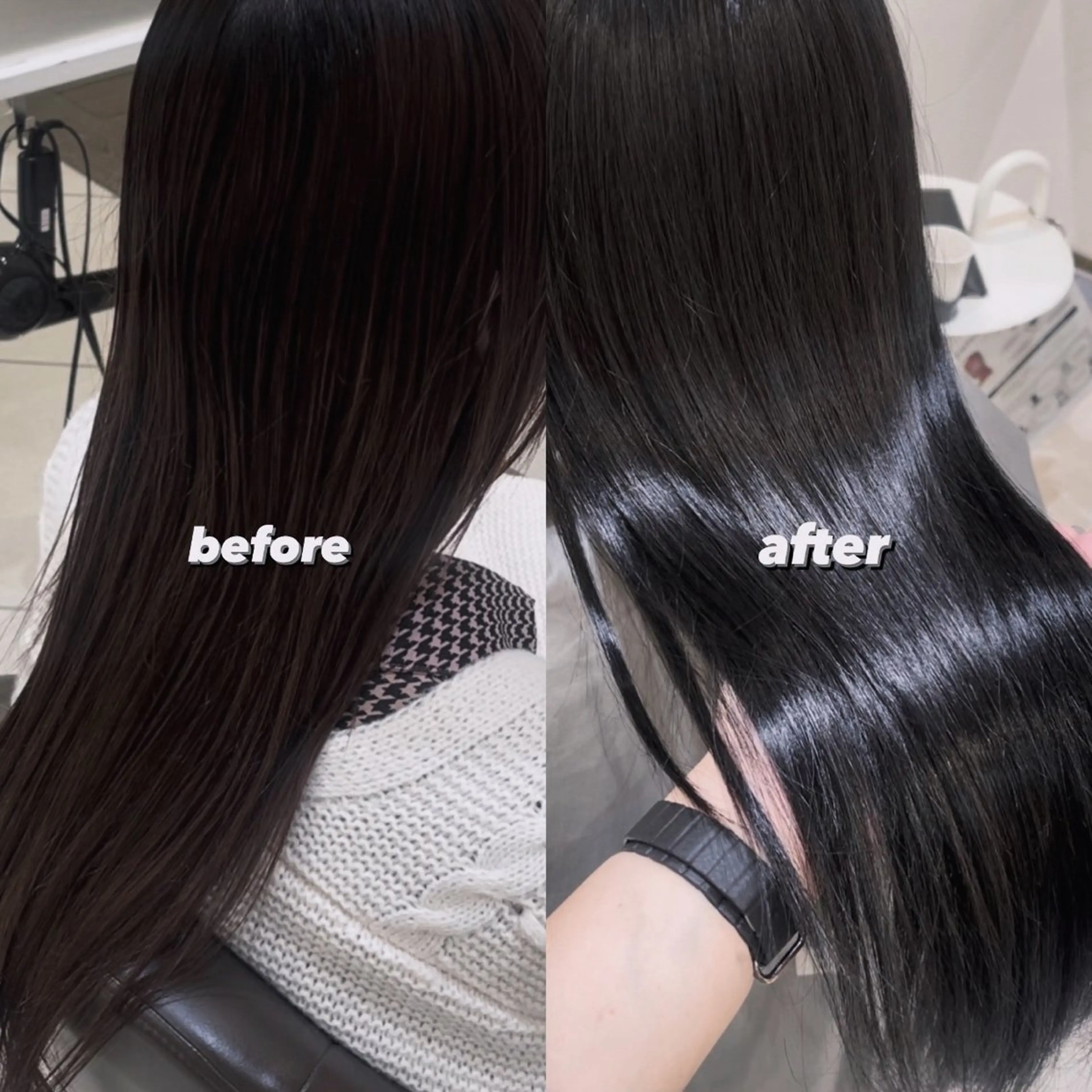 ロング カラー 💖大人韓国ヘア💖 韓国艶カラー【銀座】のヘアスタイル