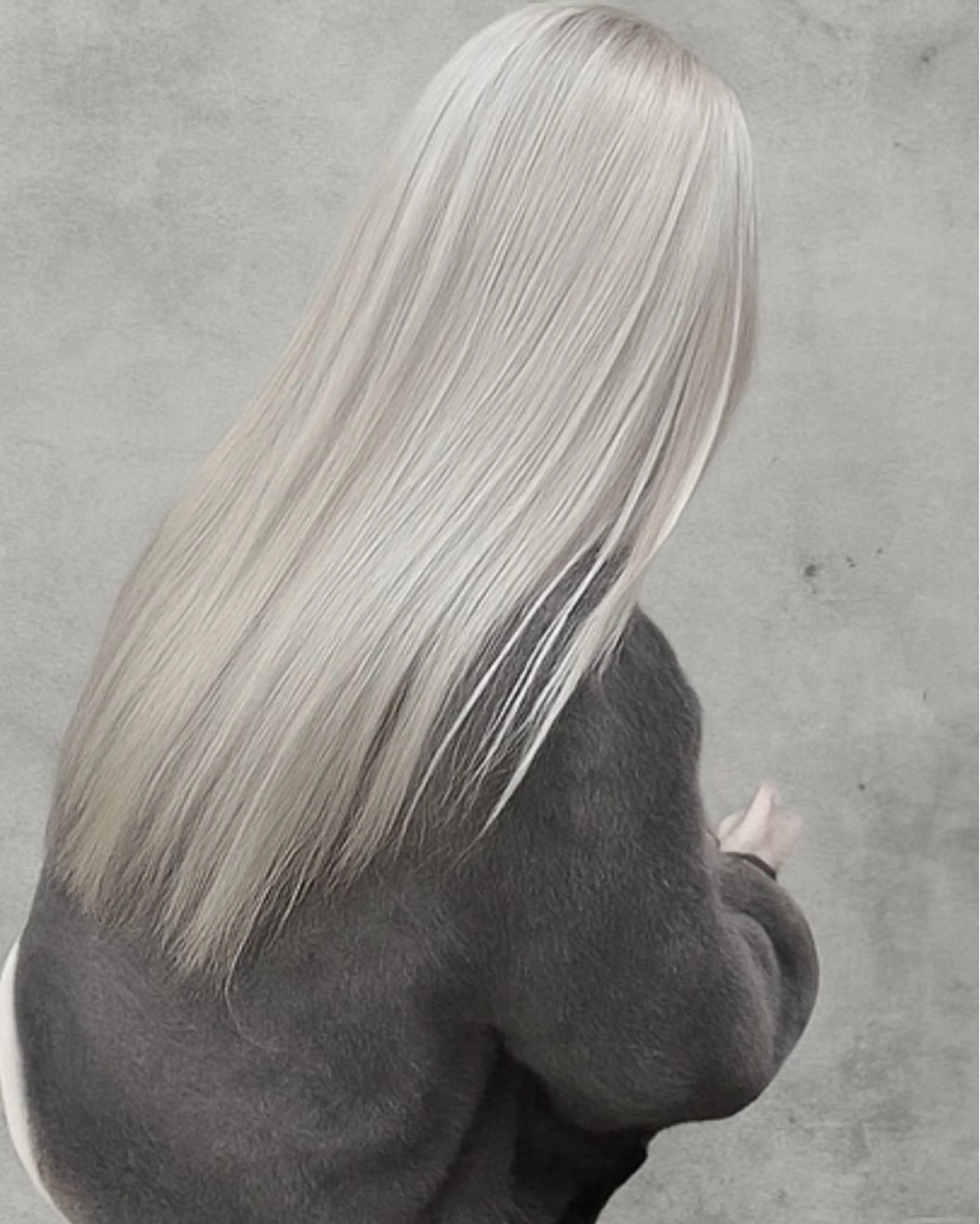 ロング カラー ヘアカラー トリートメント ホワイト/店長/カラ ー講師/錦糸町/岩崎のヘアスタイル