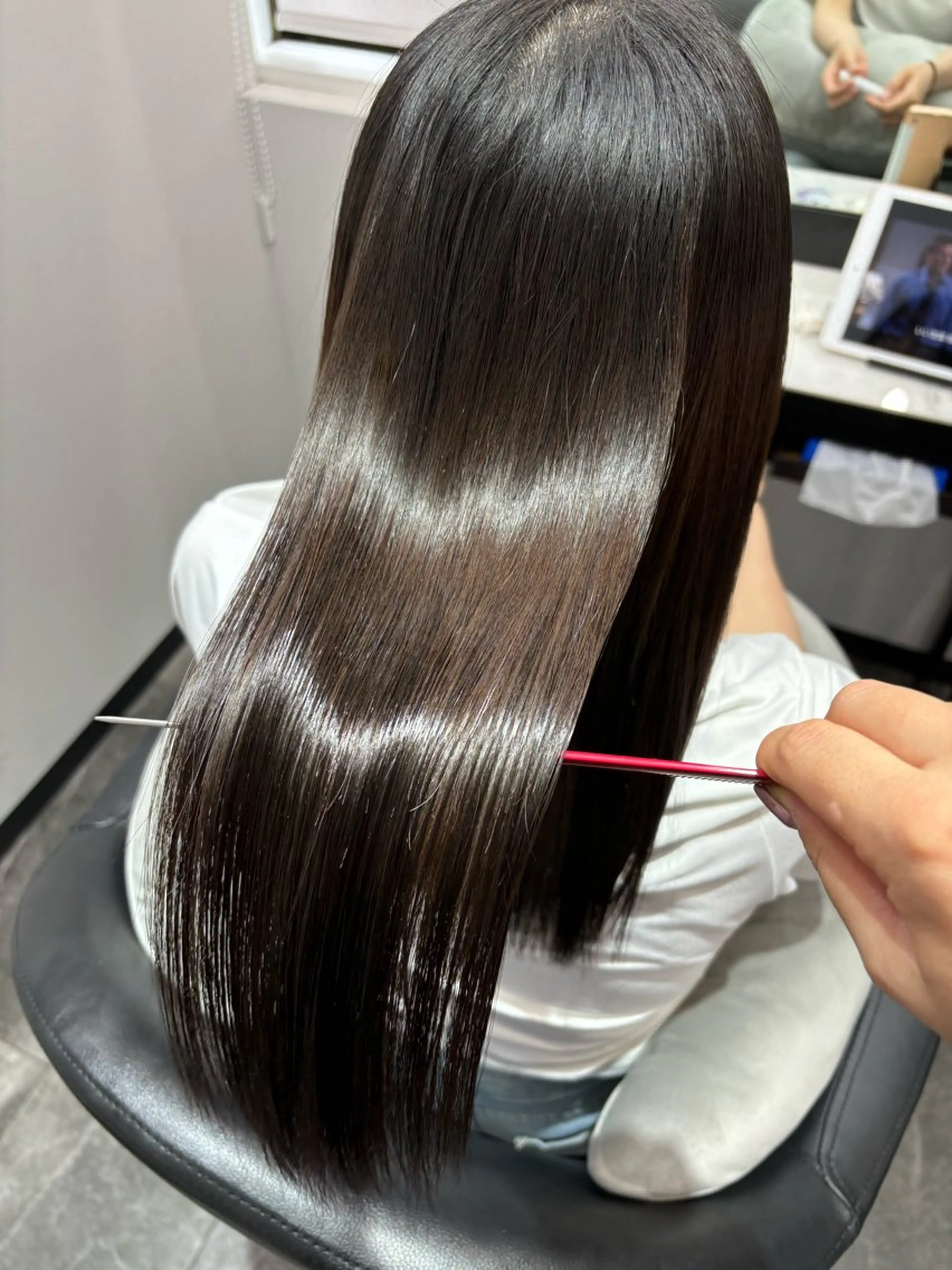 髪質改善ケラテイン+頭皮疲れ改善ヘッドスパの写真