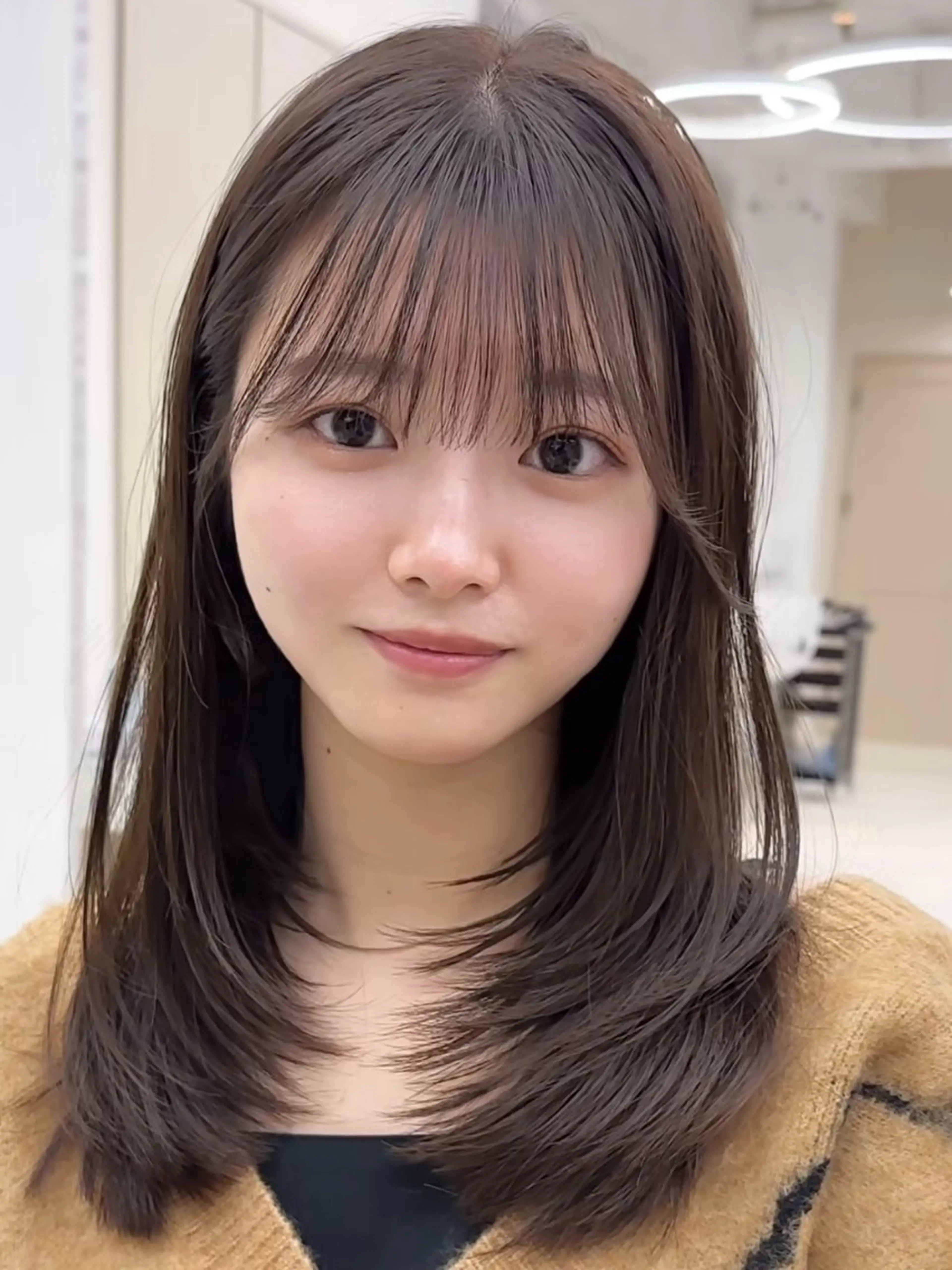 ロング ショートボブ ボブ かきあげバング 髪質改善 オン眉 i.Ehime所属・VIEW EHIME 齋藤  あつきのヘアスタイル