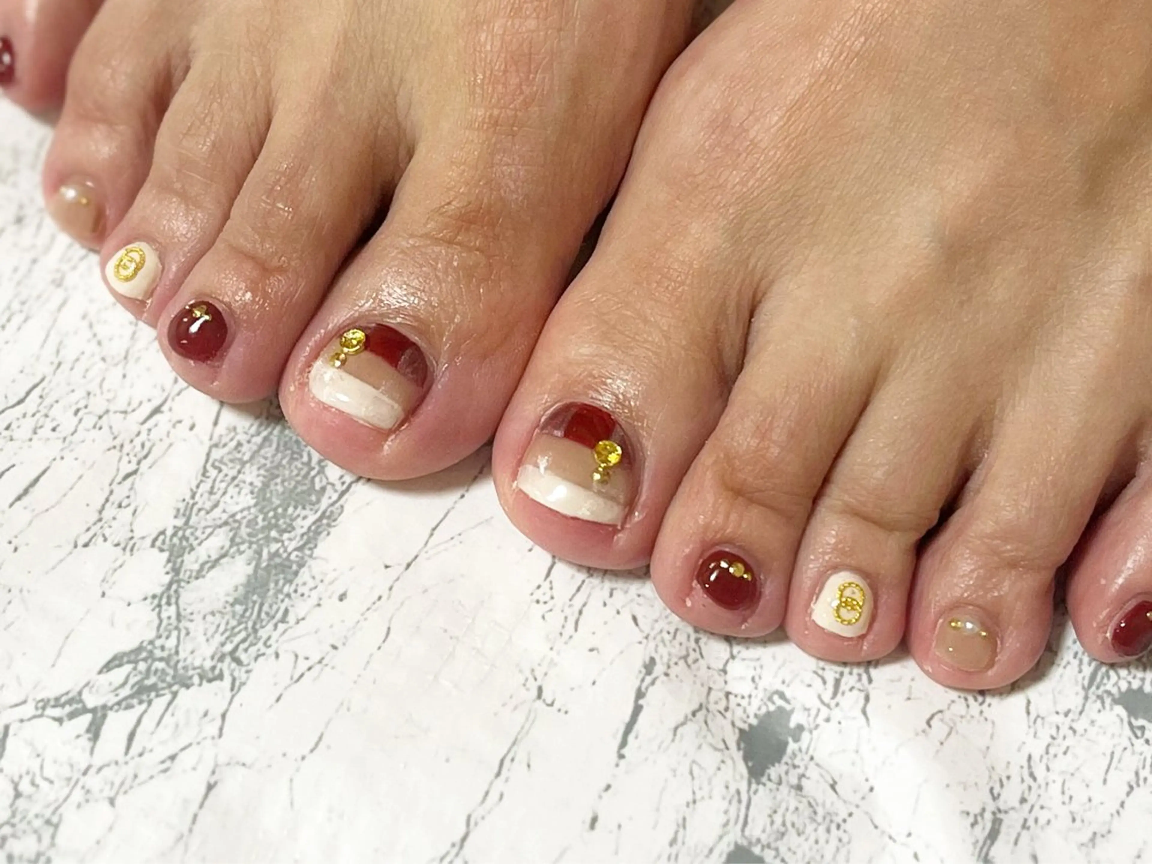 ネイル フットネイル ニュアンスネイル シンプルネイル 春ネイル 夏ネイル フットネイル ネイル フフラ所属・nail fufla ♡yamane♡のネイルデザイン