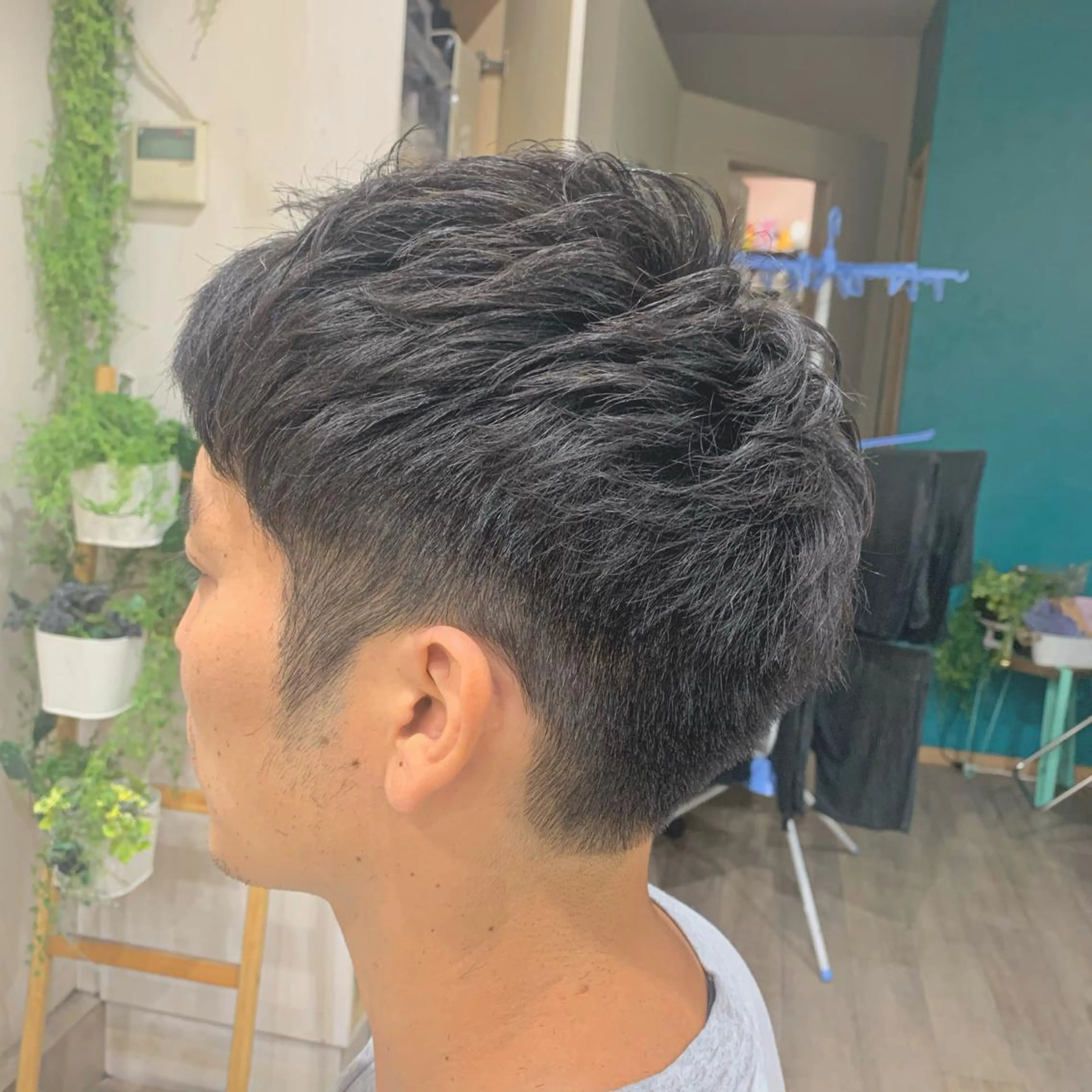 ショート カラー パーマ メンズ メンズパーマ ショートヘア トリートメント 🐤 こじま🐤のヘアスタイル