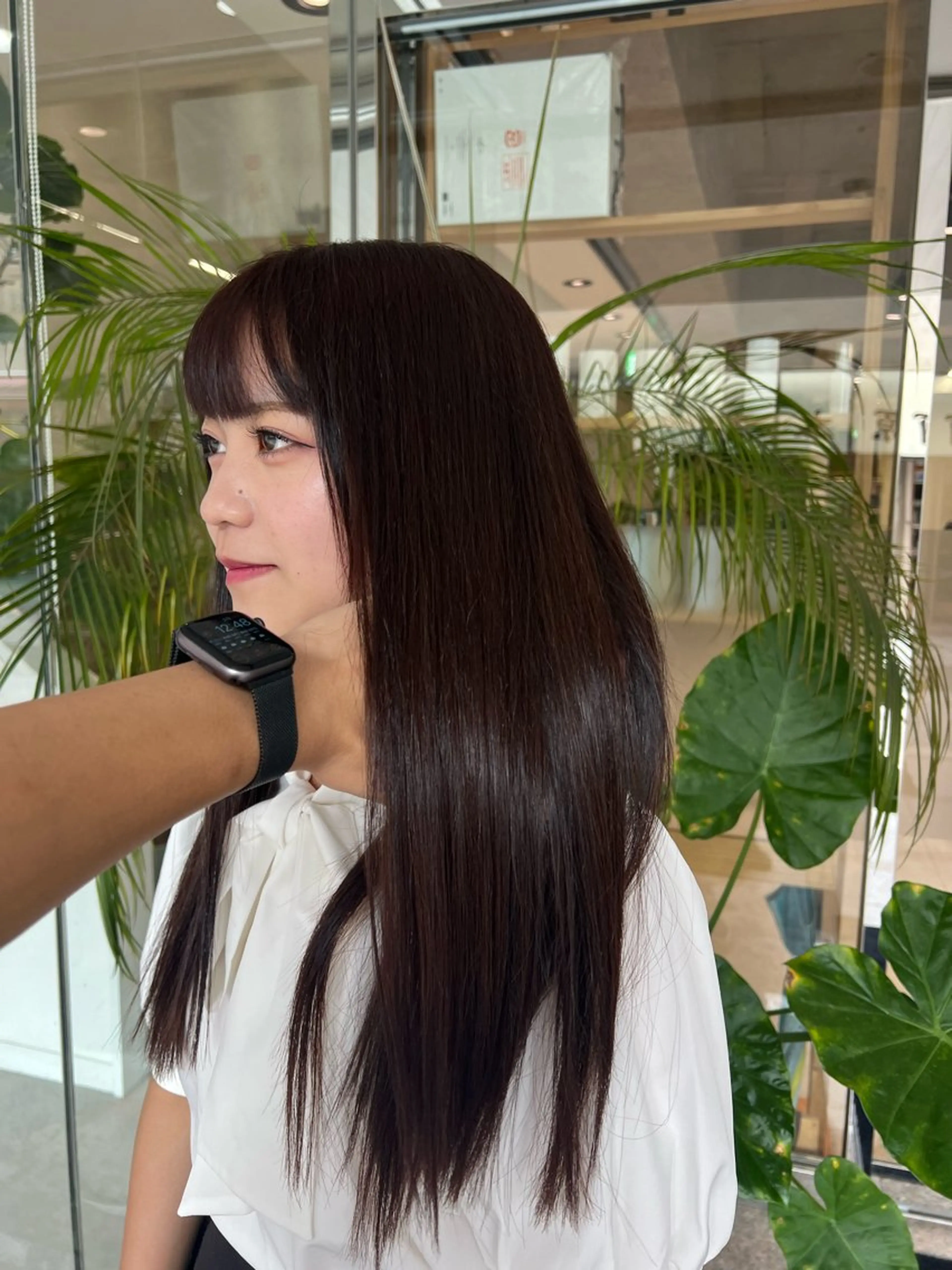 セミロング カラー ヘアカラー トリートメント 🍀お悩み改善憧れの 美髪　小林風雅のヘアスタイル