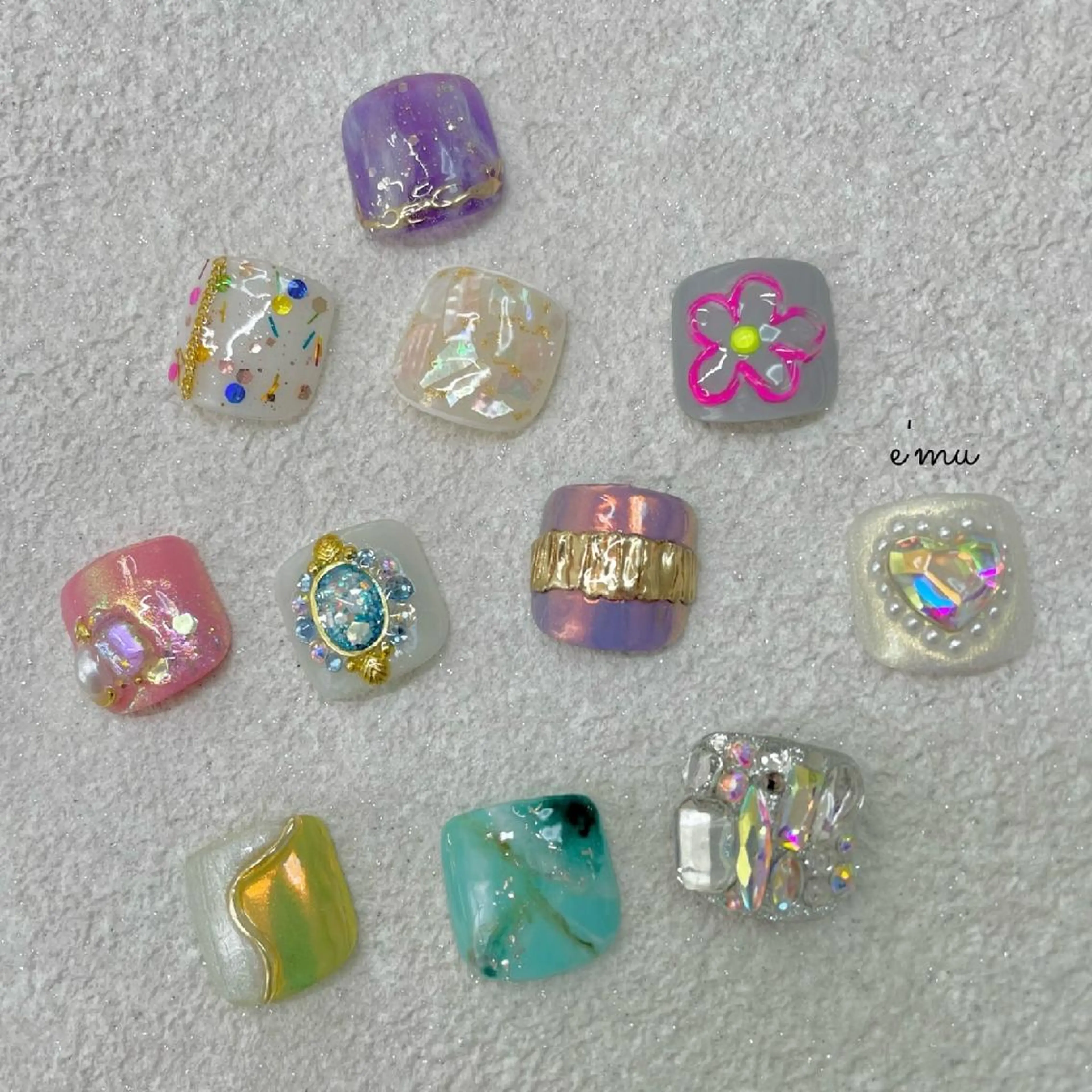 ネイル フットネイル フットネイル nail salon e'mu💐のネイルデザイン