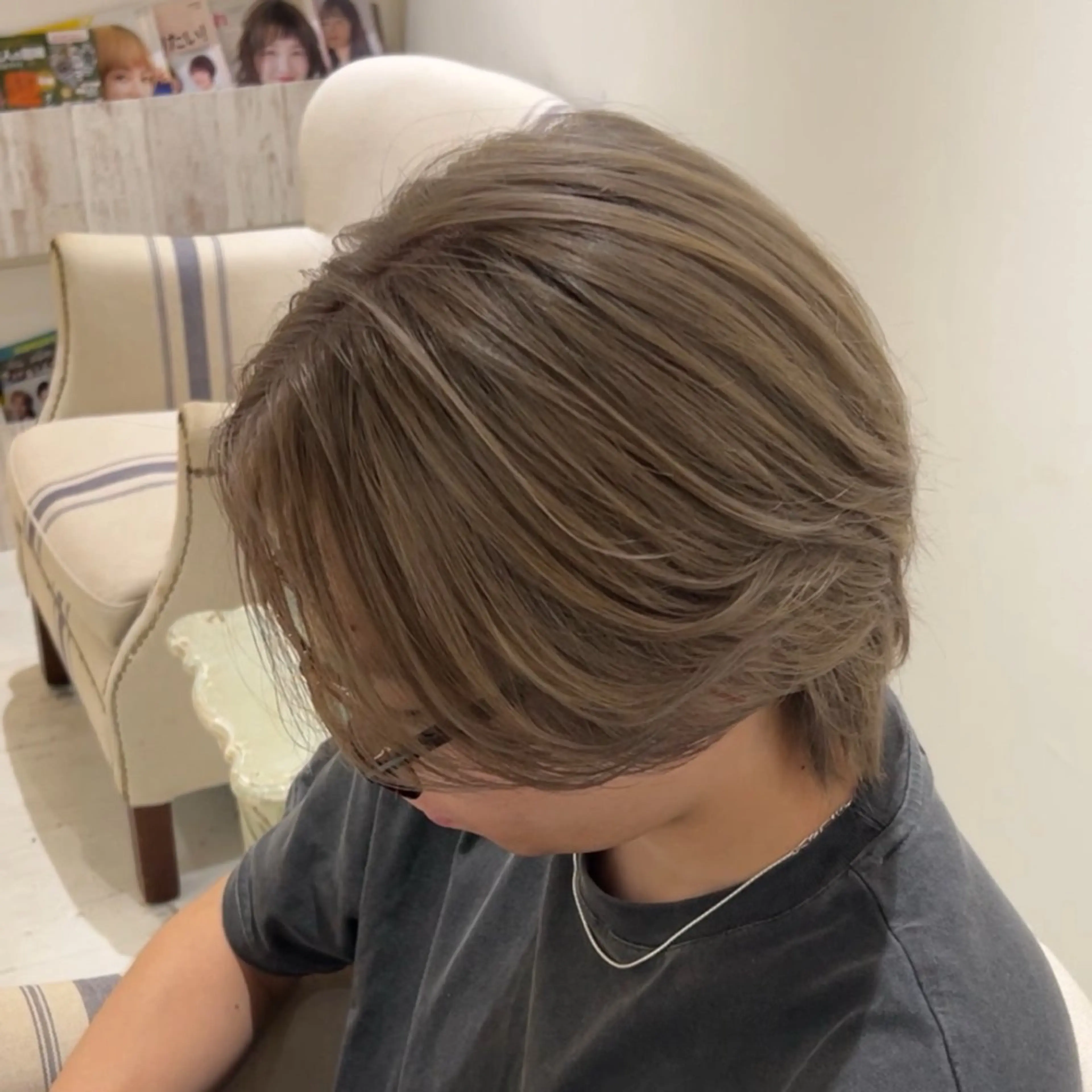 カラー メンズ ヘアカラー HYPE所属・波巻き🌊✖️ シャドウ🐾/AOIのヘアスタイル