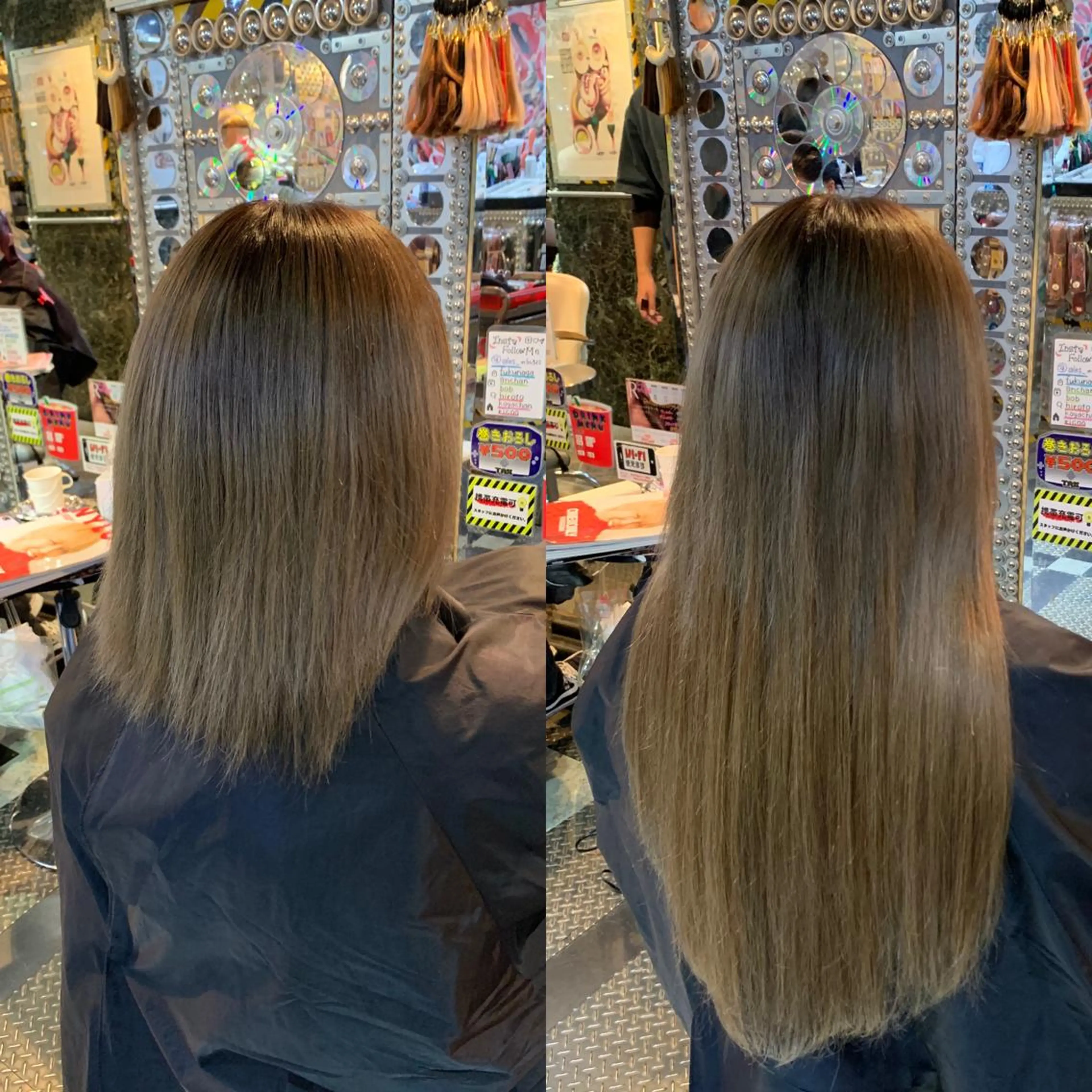 ミディアム カラー ヘアアレンジ haco+所属・🌈派手髪エクステ ブレイズ🌈ひろとのヘアスタイル