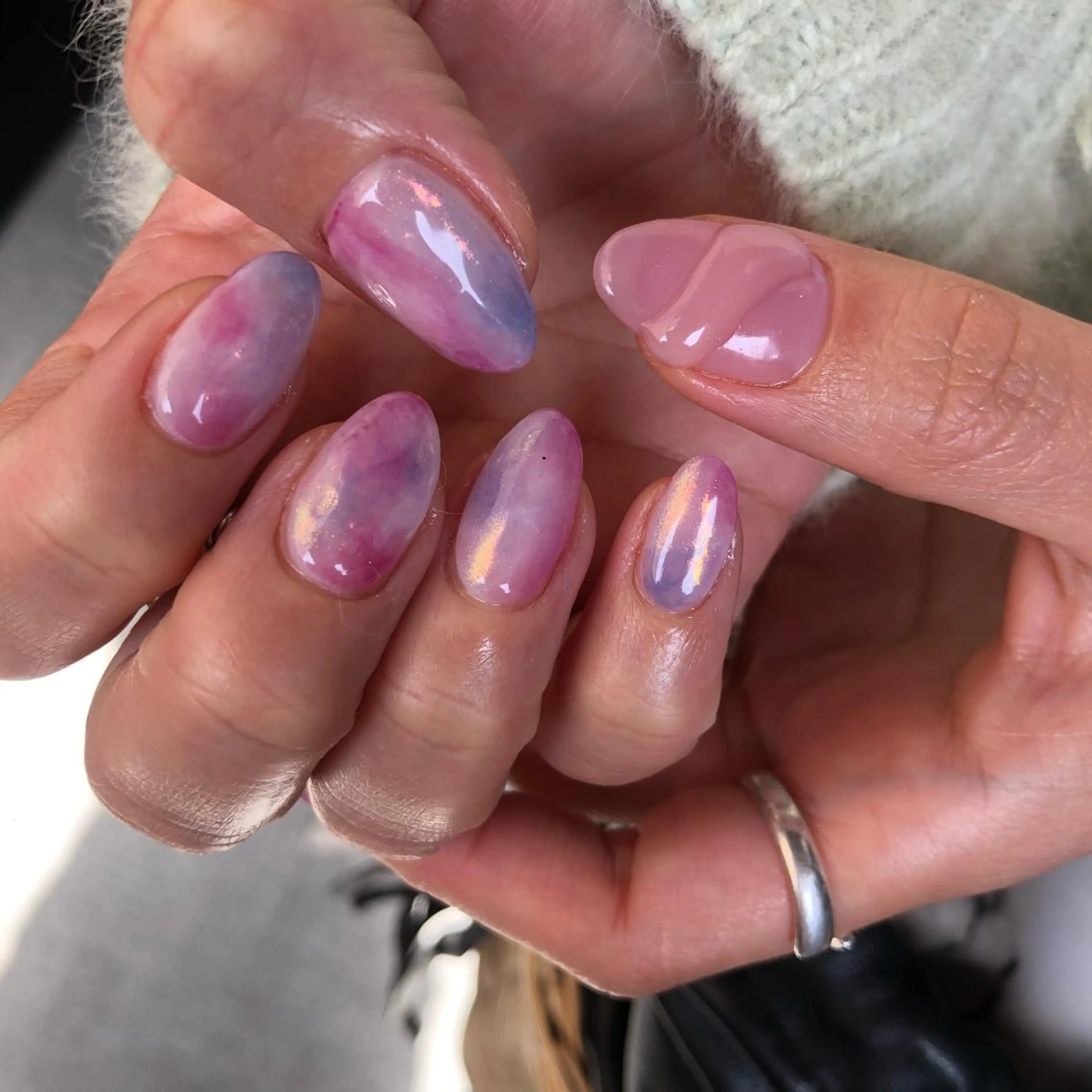 ロング カラー ヘアアレンジ キッズ ネイル マツエク・マツパ 福田 加奈のネイルデザイン