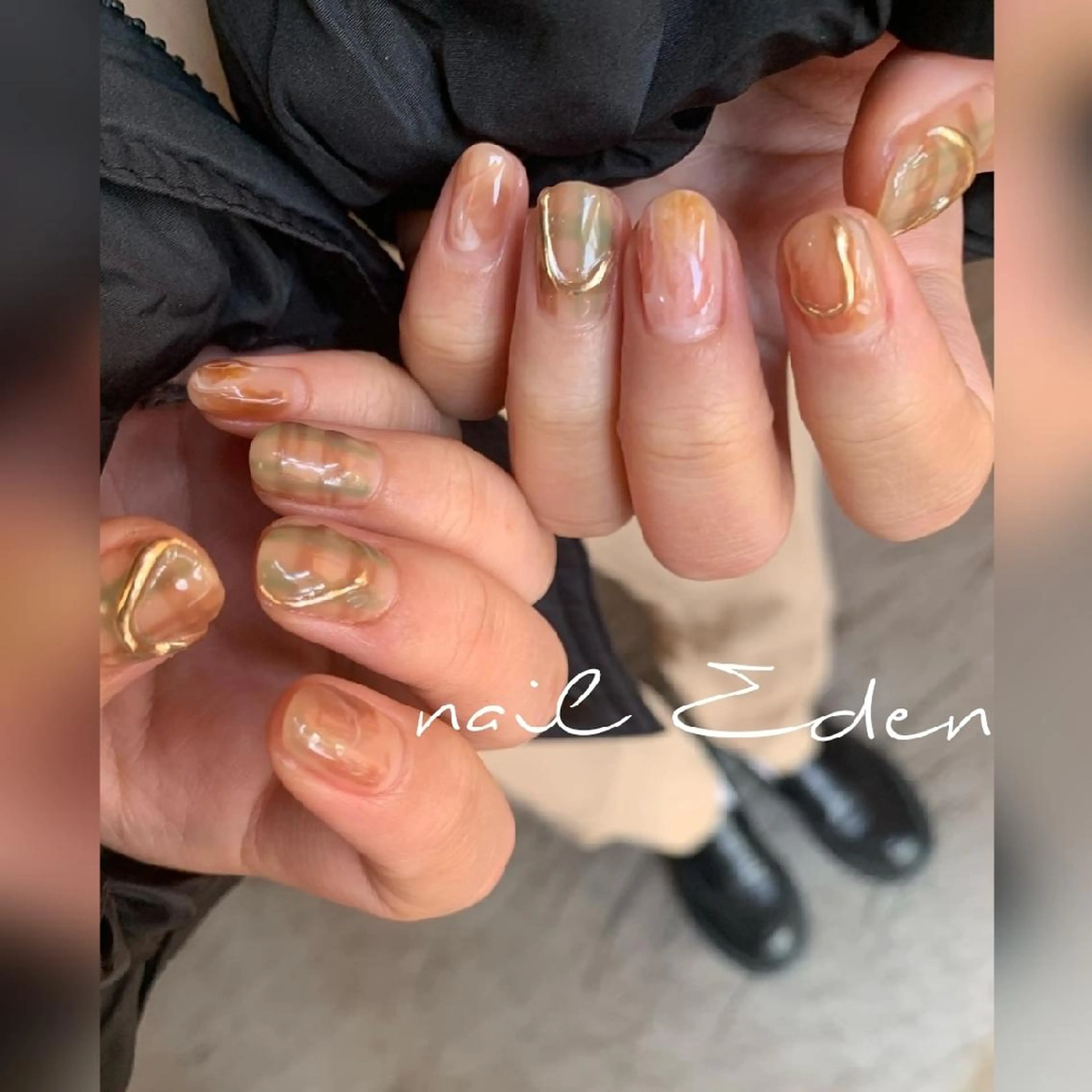 ネイル 持ち込み ニュアンスネイル Eden　private nail saron所属・Eden ♾️のネイルデザイン