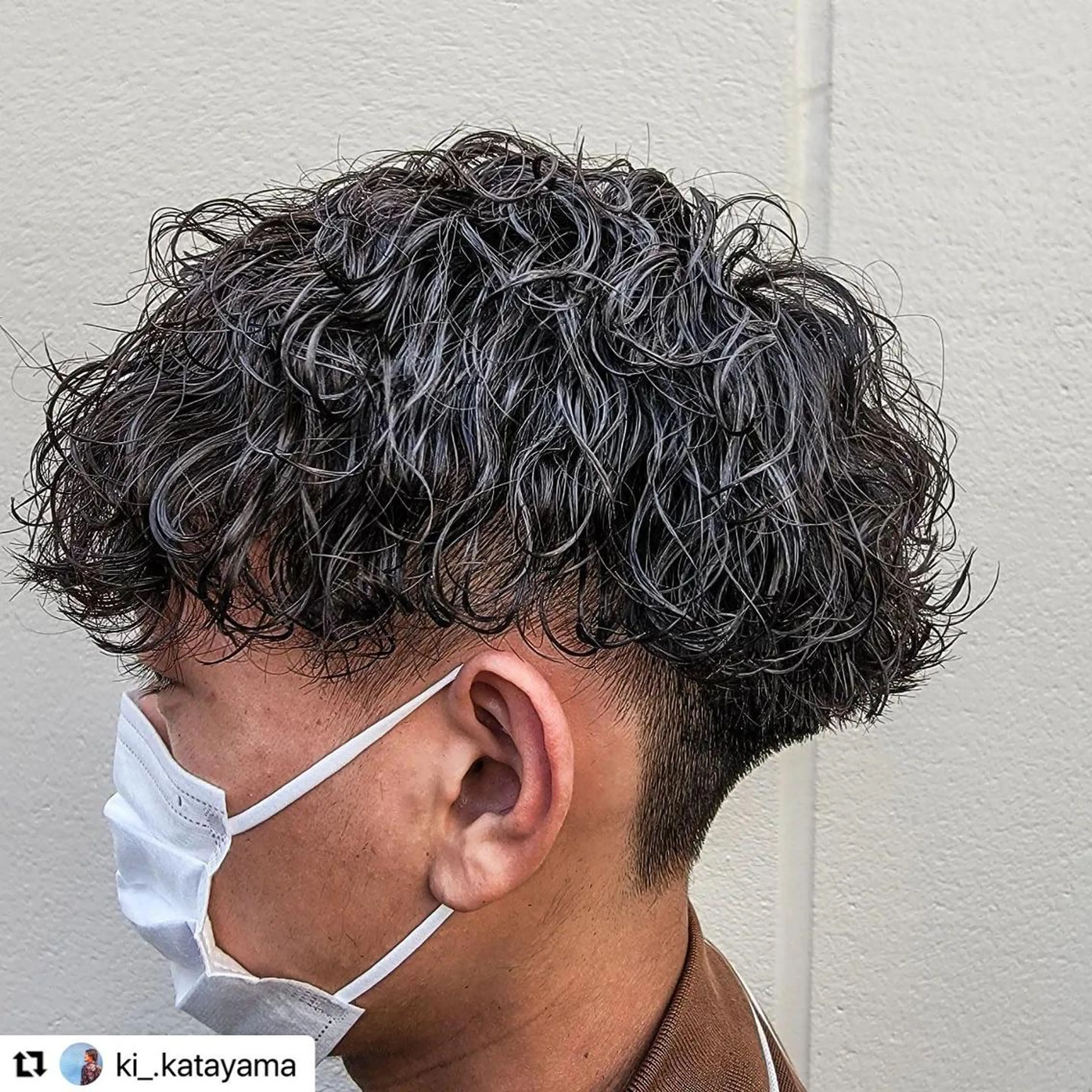 ミディアム カラー メンズ ミディアムパーマ メンズパーマ メンズツイストパーマ 波巻きパーマ ツイストパーマ 🩷Eny terrace🩷のヘアスタイル