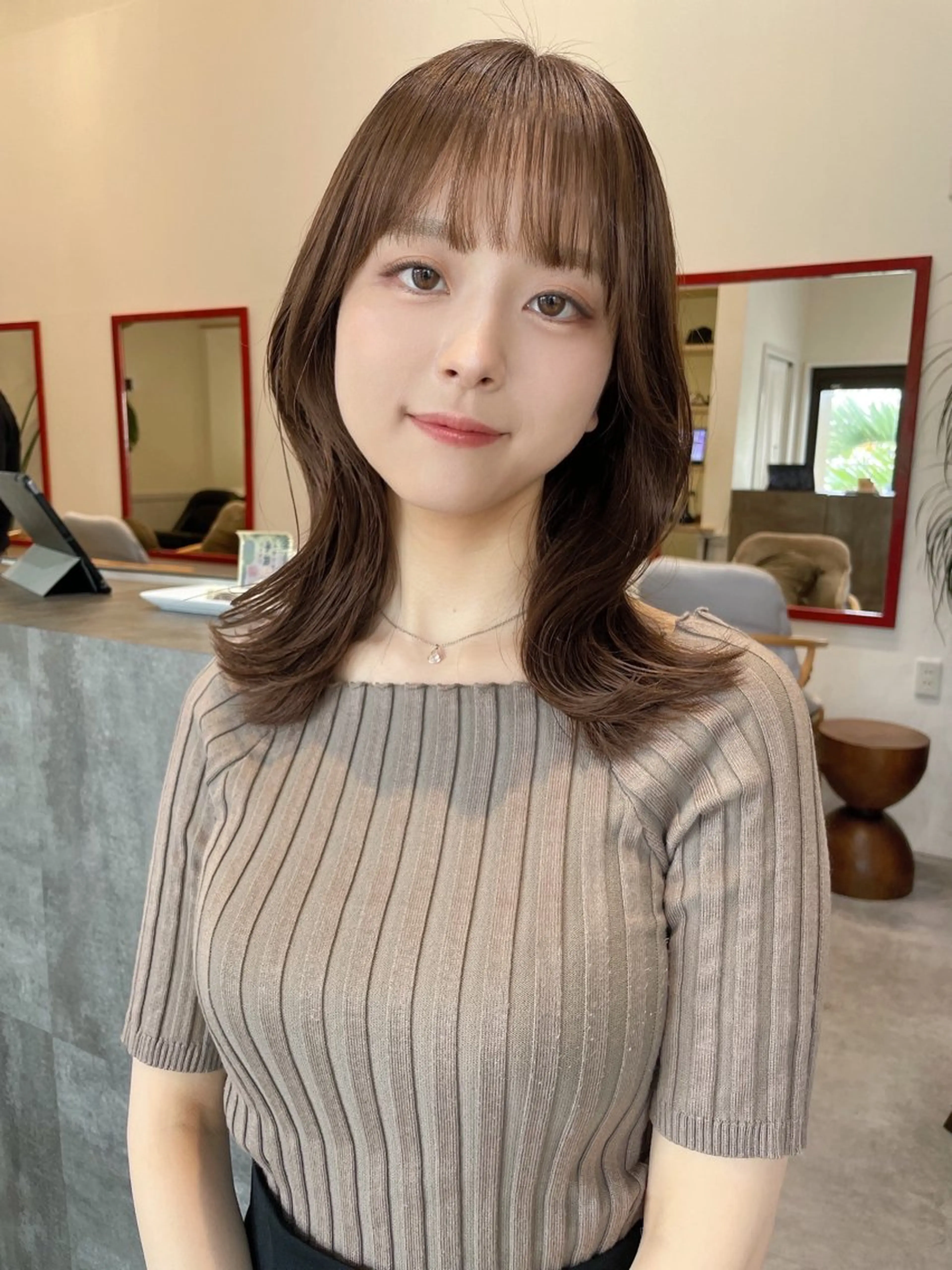 ミディアム カラー ブリーチ ダブルカラー ブリーチなしカラー 髪質改善 ヘアカラー トリートメント 🌈高田大夢似合わせ 透明感カラー🌈のヘアスタイル