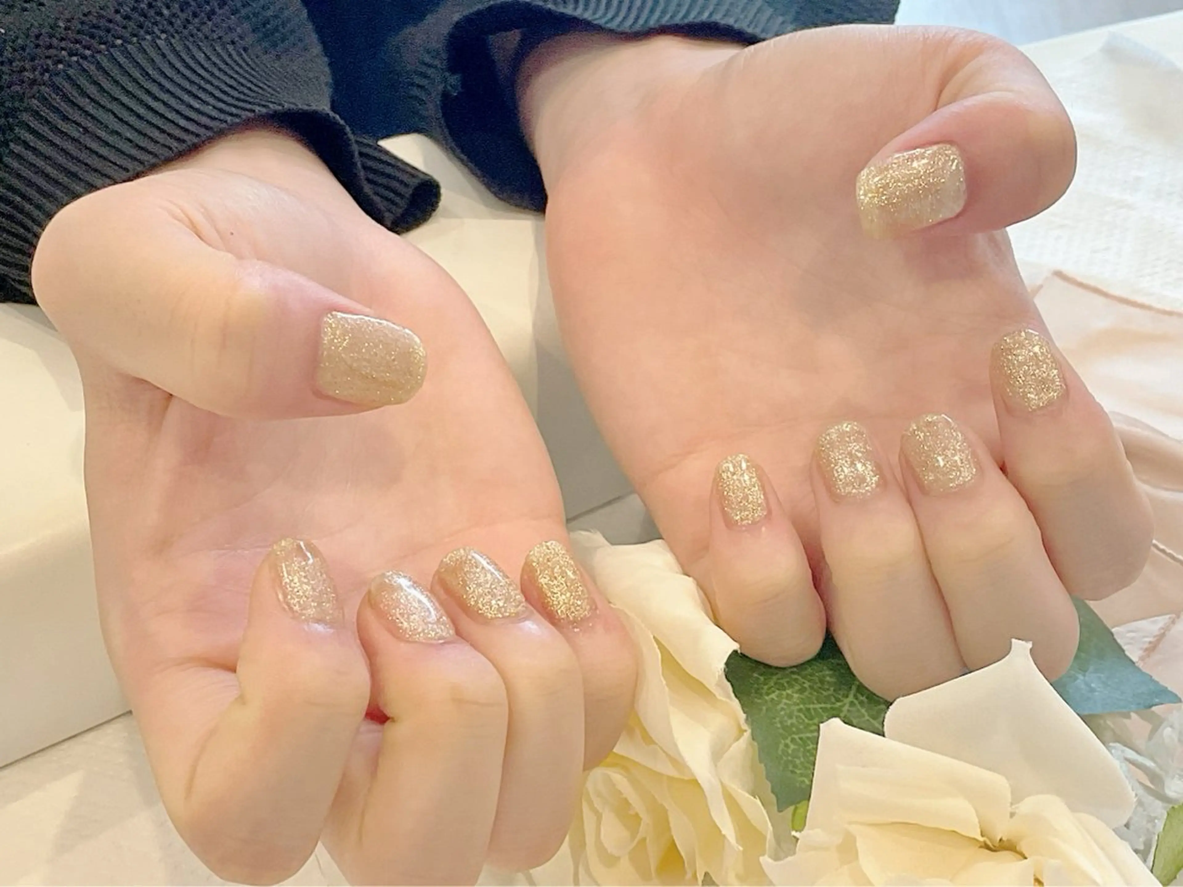 【メンズネイル】ワンカラー（付替オフなし）ドライケア＋ジェル＋角質ケア＋保湿ケアの写真