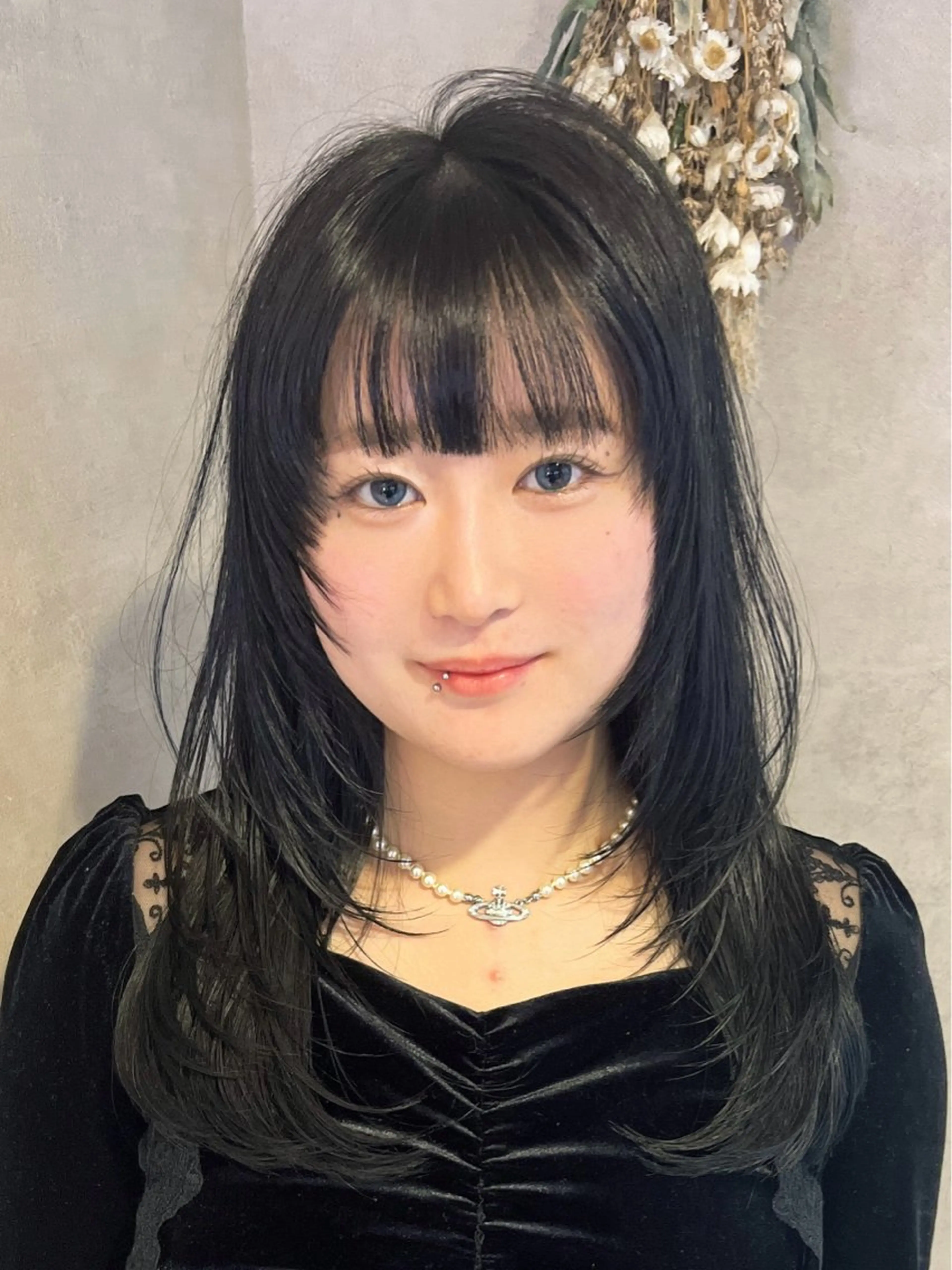 ロング 顔まわりレイヤー 韓国風ヘア レイヤーカット ショート/ ボブ/今井皓のヘアスタイル