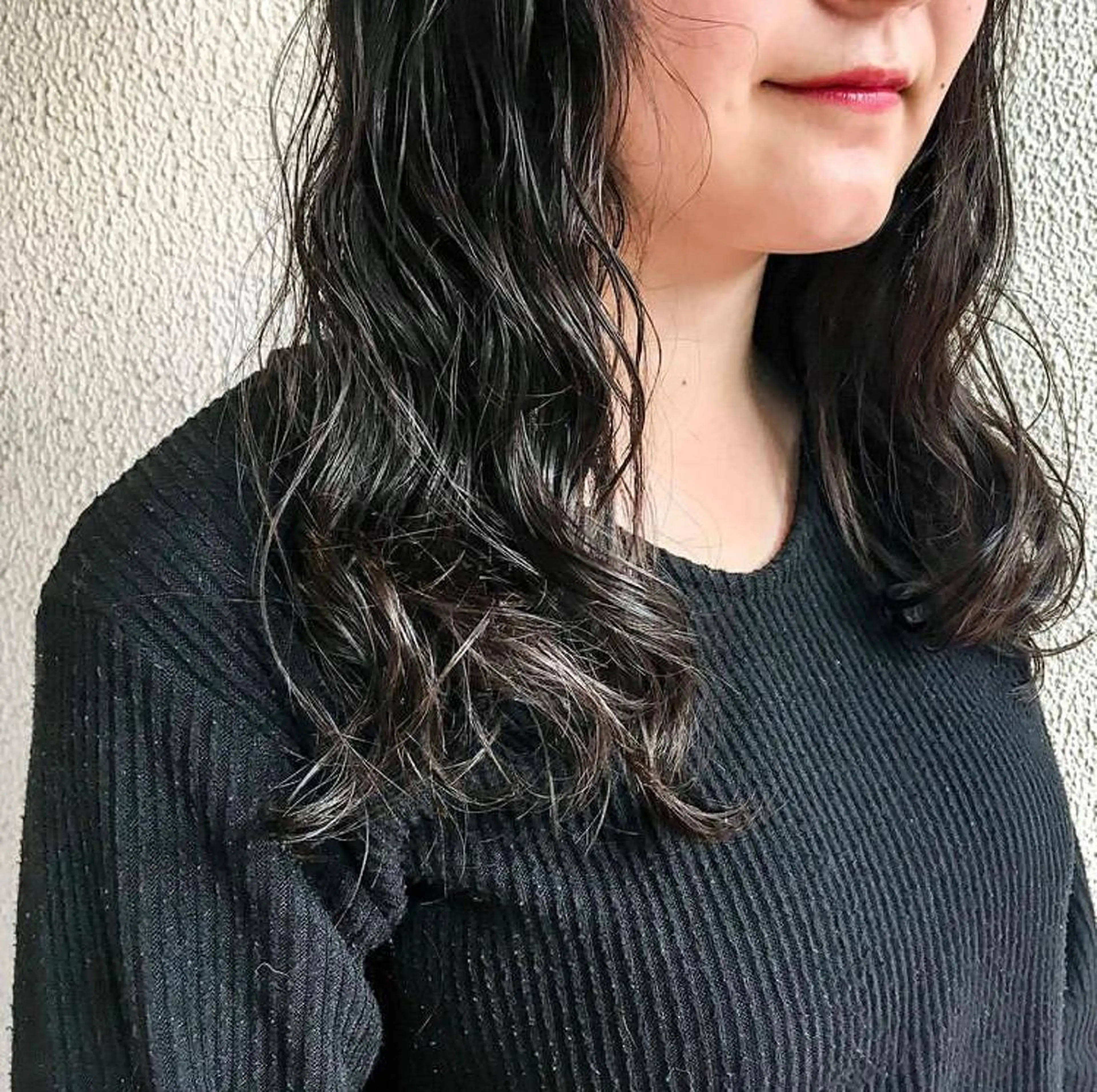 セミロング パーマ okuda yuukiのヘアスタイル