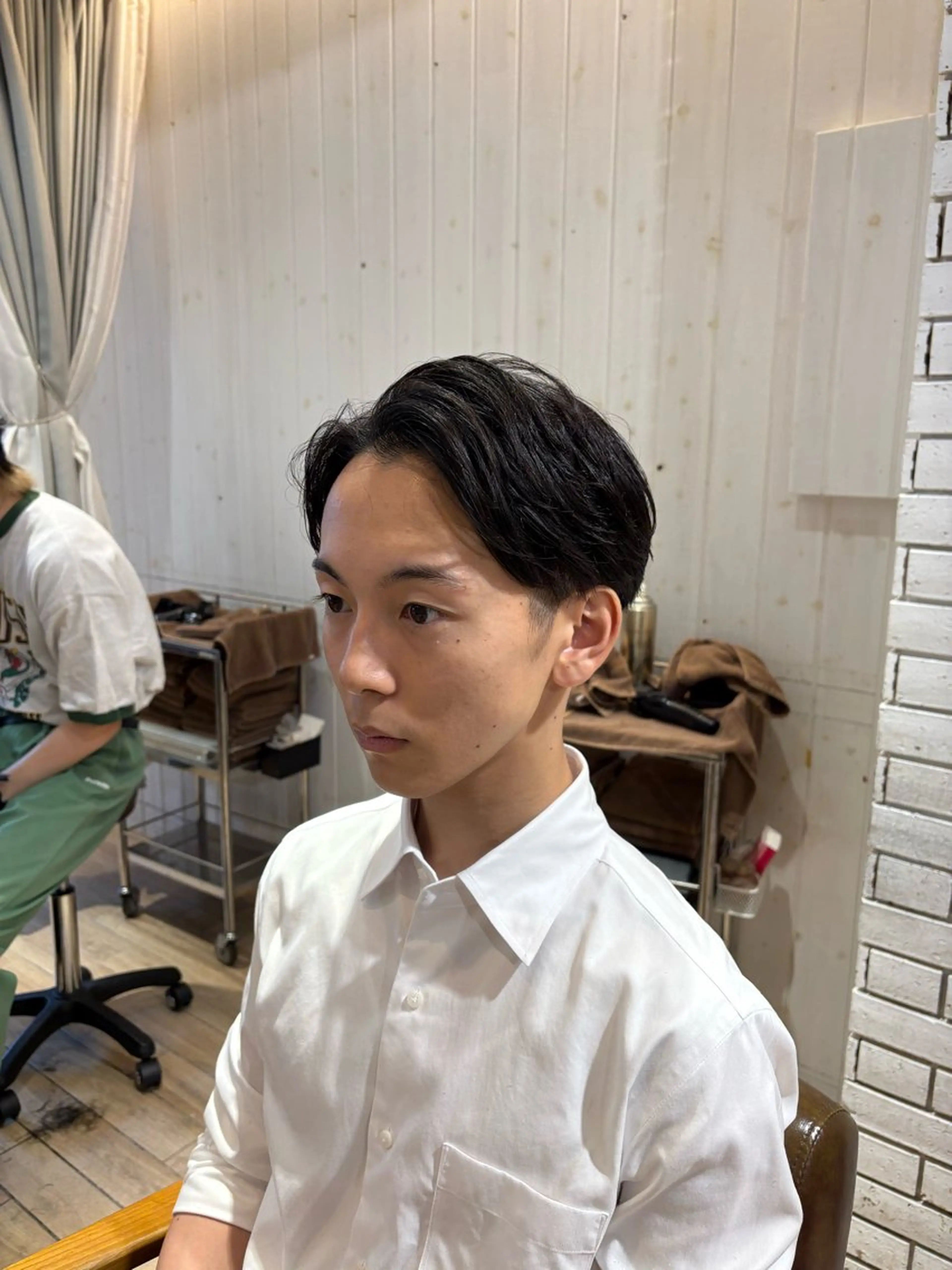 メンズ ビジネス マッシュ メンズカット/センタ ーパート /マミヤのヘアスタイル