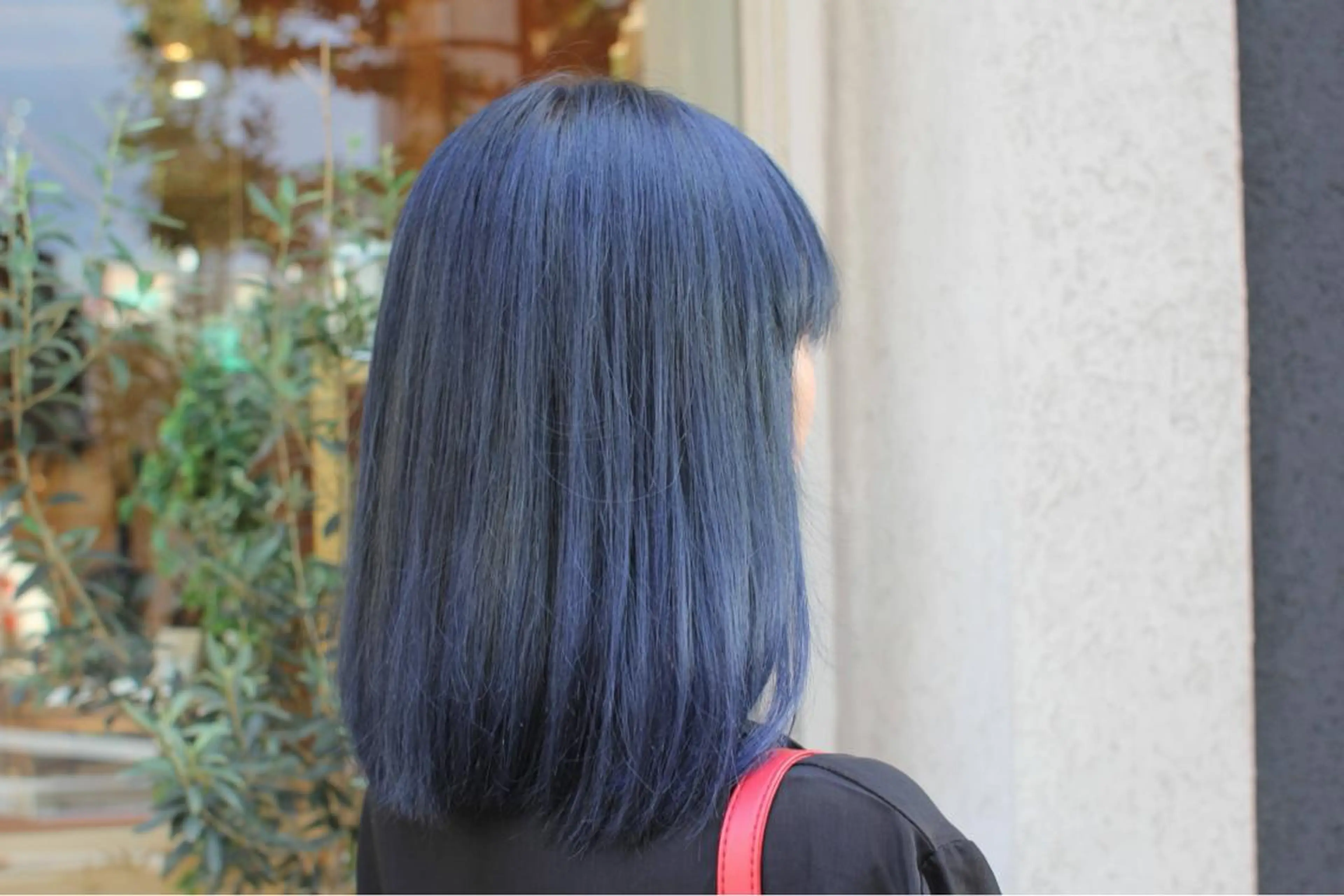 ミディアム カラー ブルーカラー CoCooN 店長 さのえみのヘアスタイル