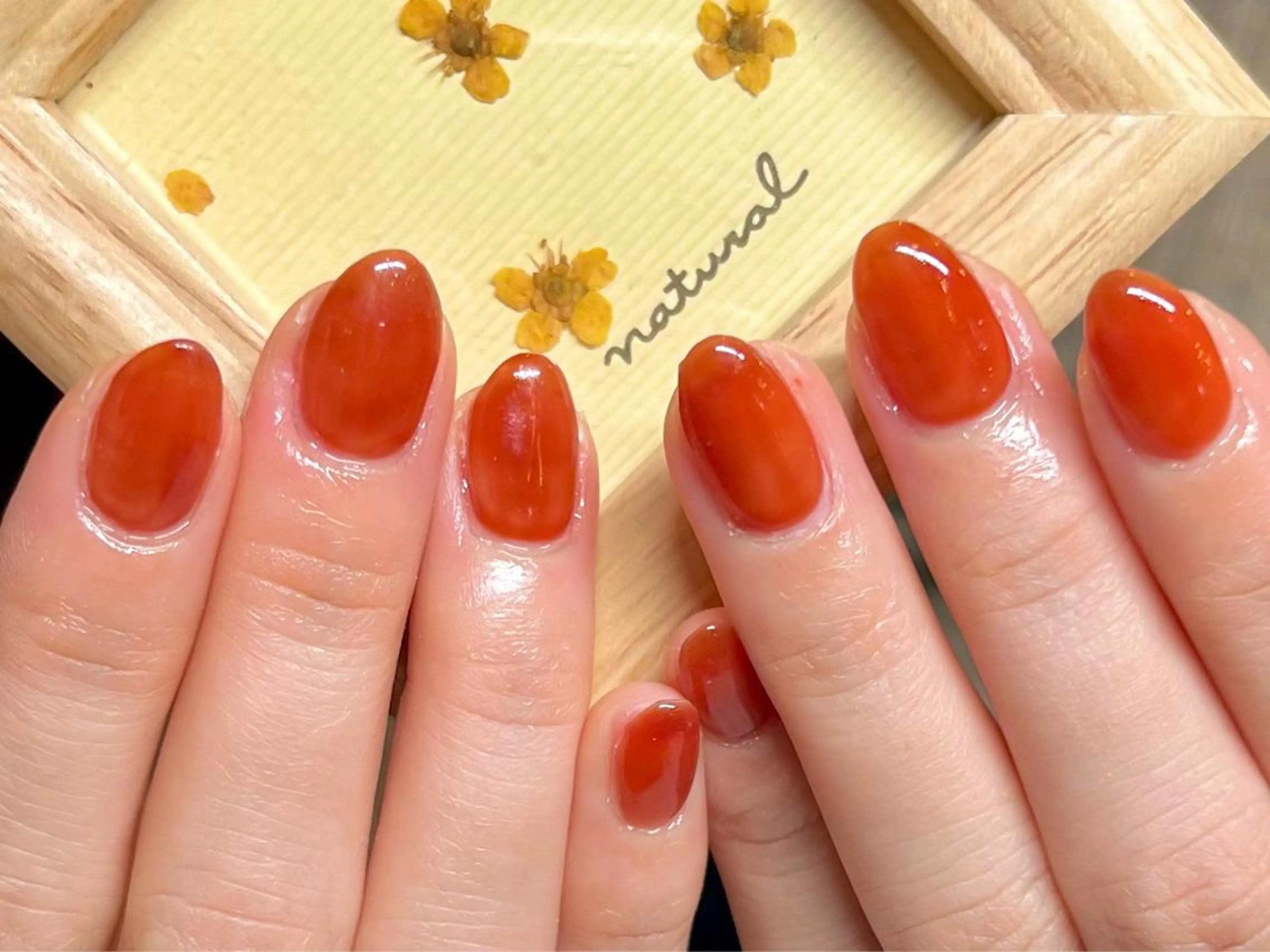 ショート カラー ネイル アートネイル オフィスネイル ワンカラーネイル ショートネイル ネイルサロン　リリーブランシュ所属・森 瑞紀のネイルデザイン