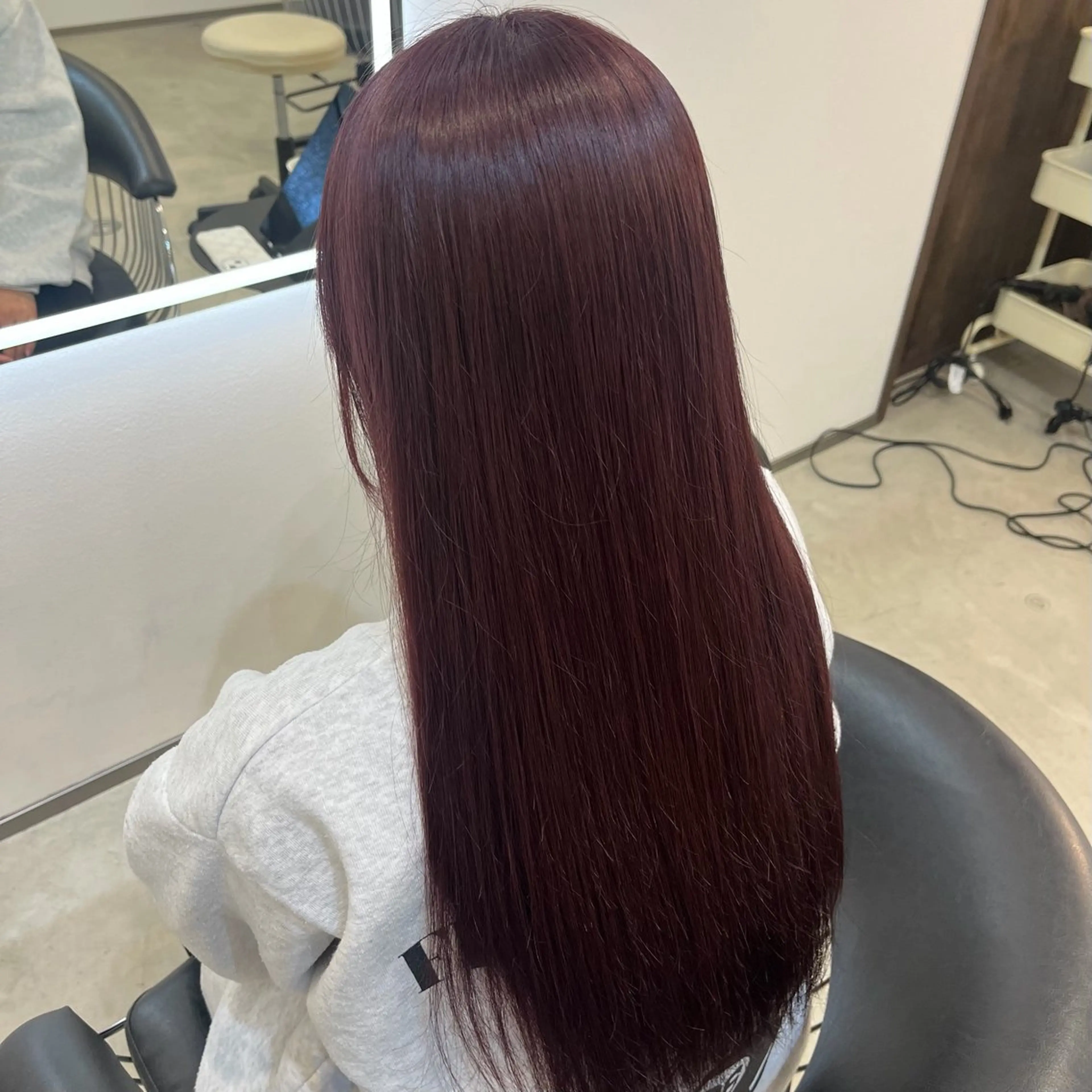 ロング カラー ブリーチ ピンクカラー ヘアカラー TROIS.高崎所属・aoi/ブリーチ/ カラー🩵/高崎のヘアスタイル