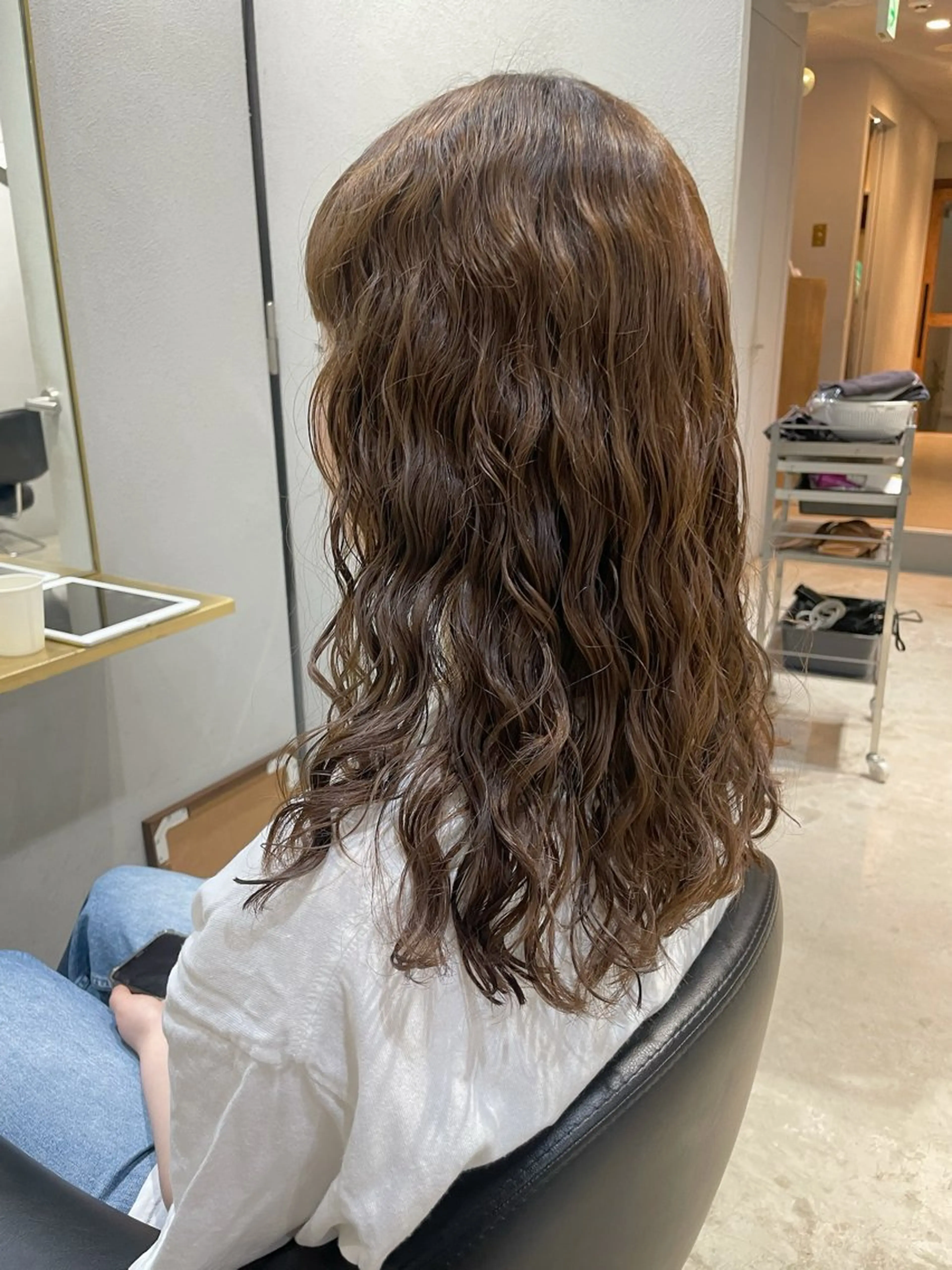 セミロング パーマ セミロングパーマ カット パーマ トリートメント 【arc】Ruri コテ巻き風パーマのヘアスタイル