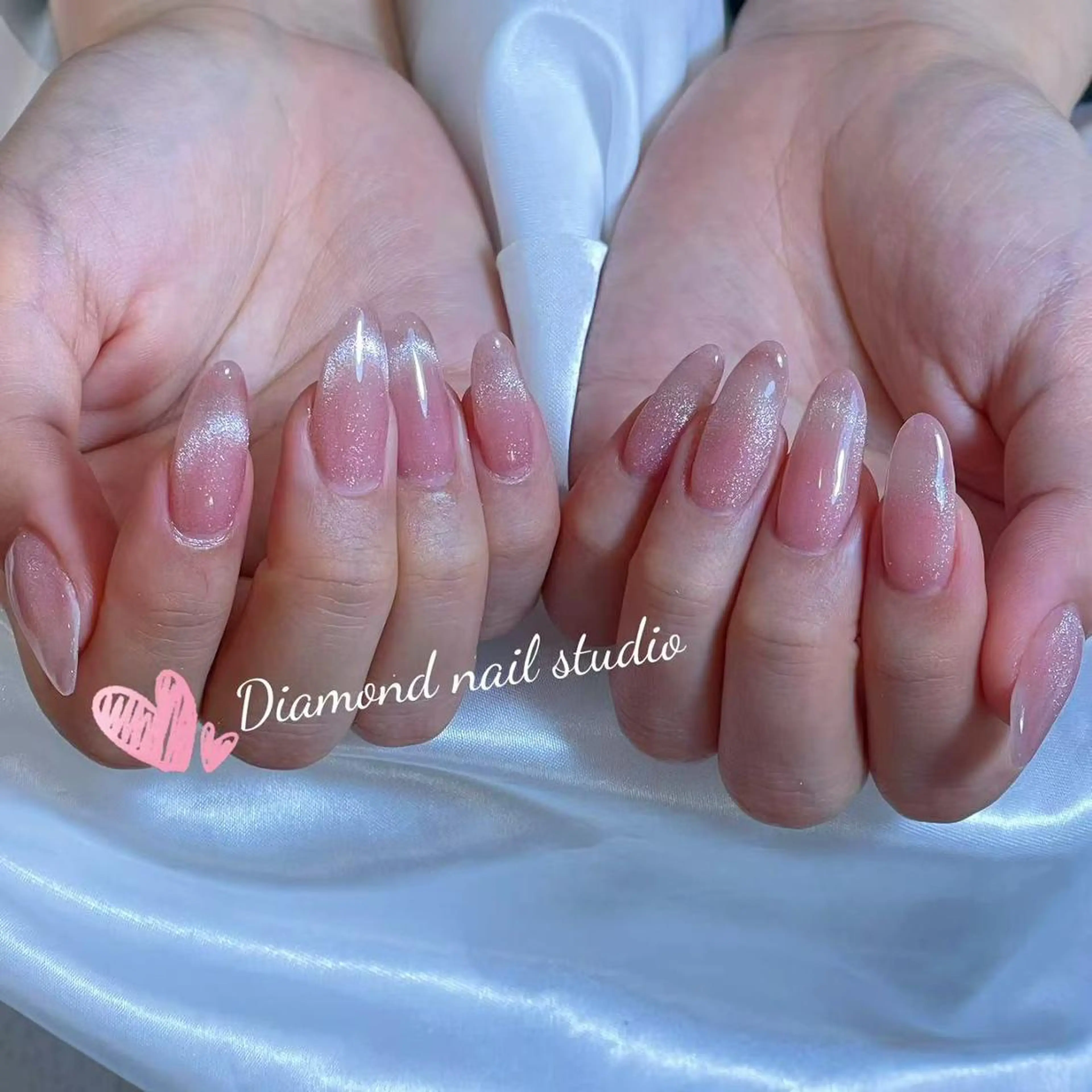 ネイル アートネイル オーロラネイル フラッシュネイル ガーリー キラキラネイル ハンドネイル Diamond NAIL💝のネイルデザイン