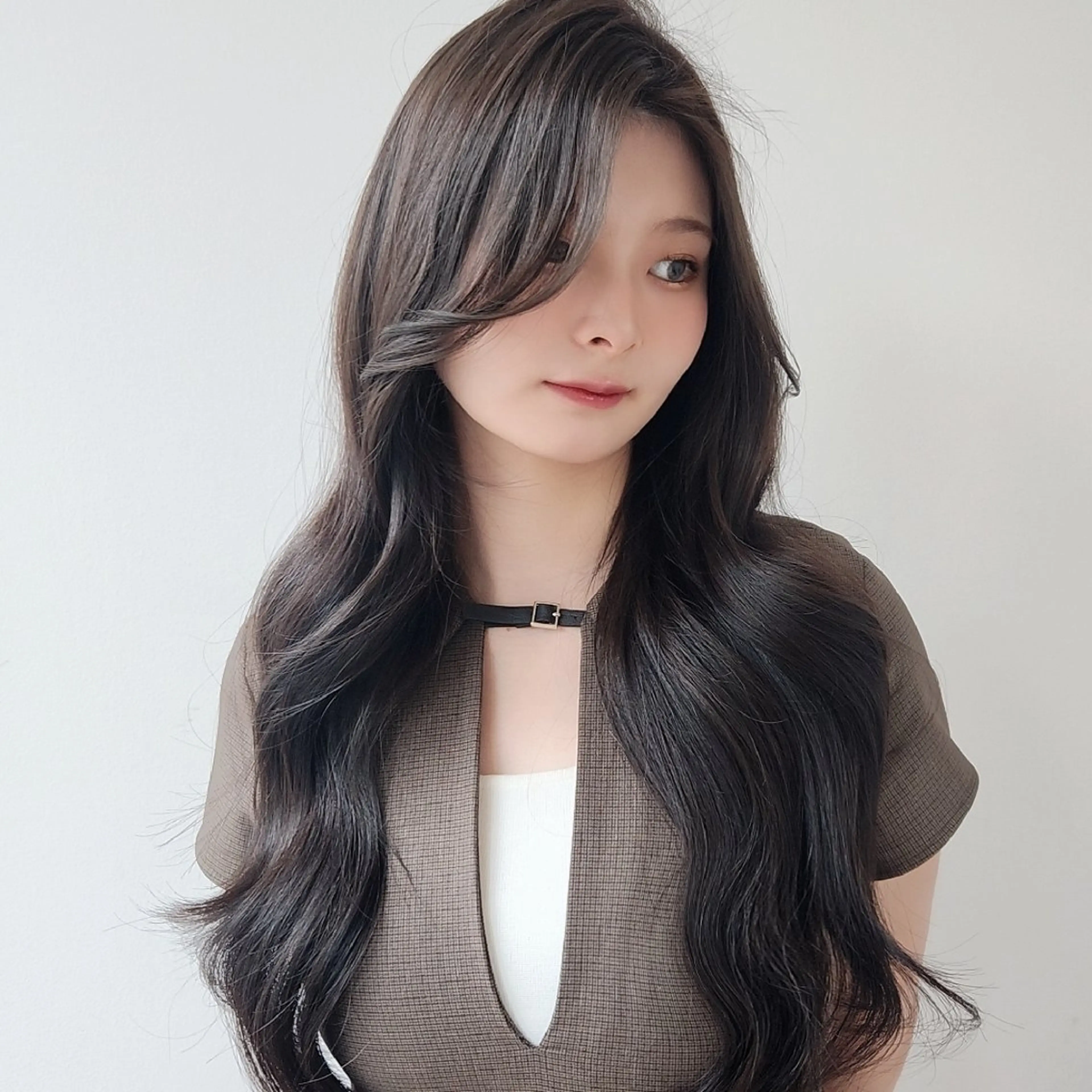 カラー Nanako。/韓国 ヘア/顔周りカットのヘアスタイル