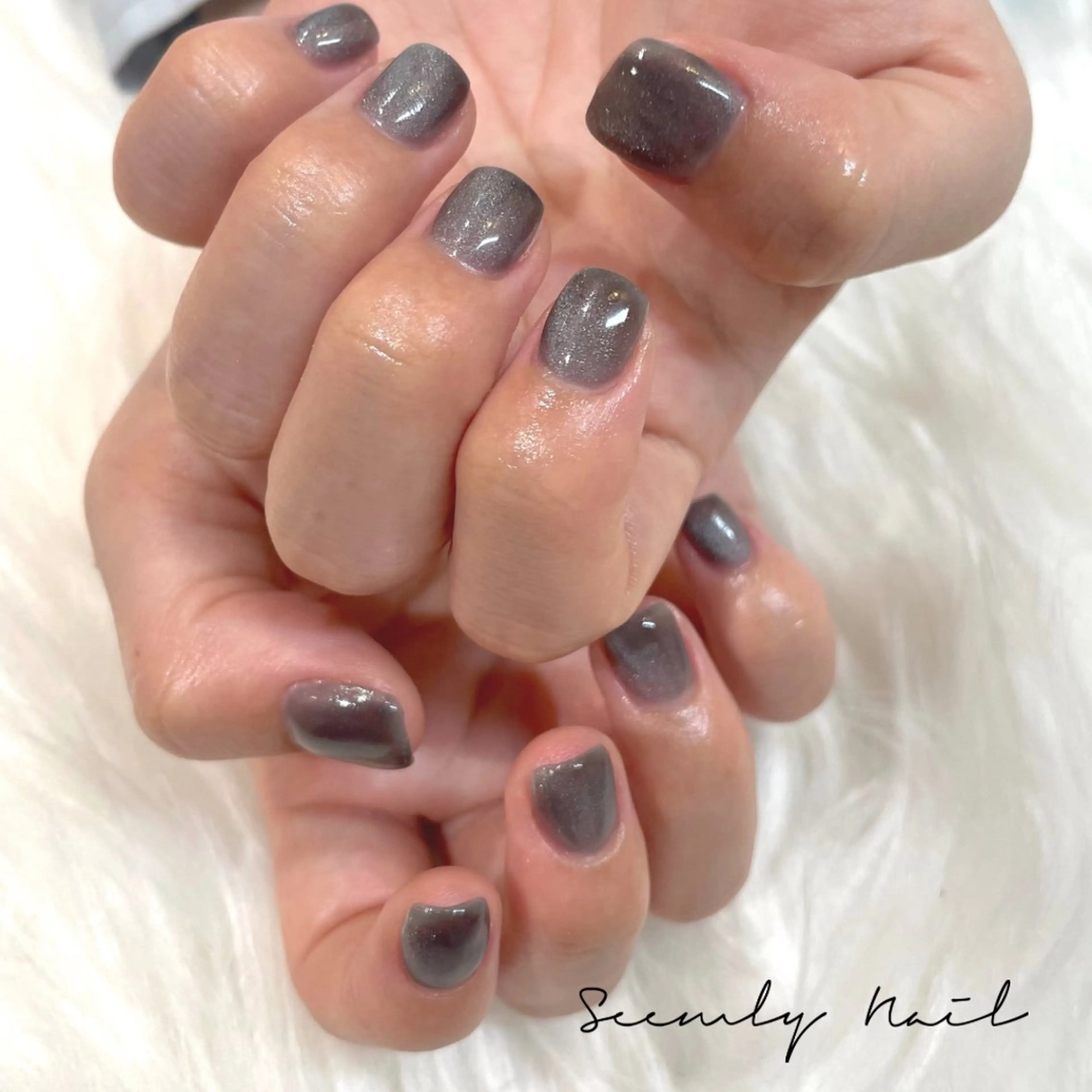 ネイル オーロラネイル フラワーネイル フットネイル マグネットネイル 夏ネイル Seemly 千田町店所属・フラワーパラジェル 🌸シームリーエミのネイルデザイン