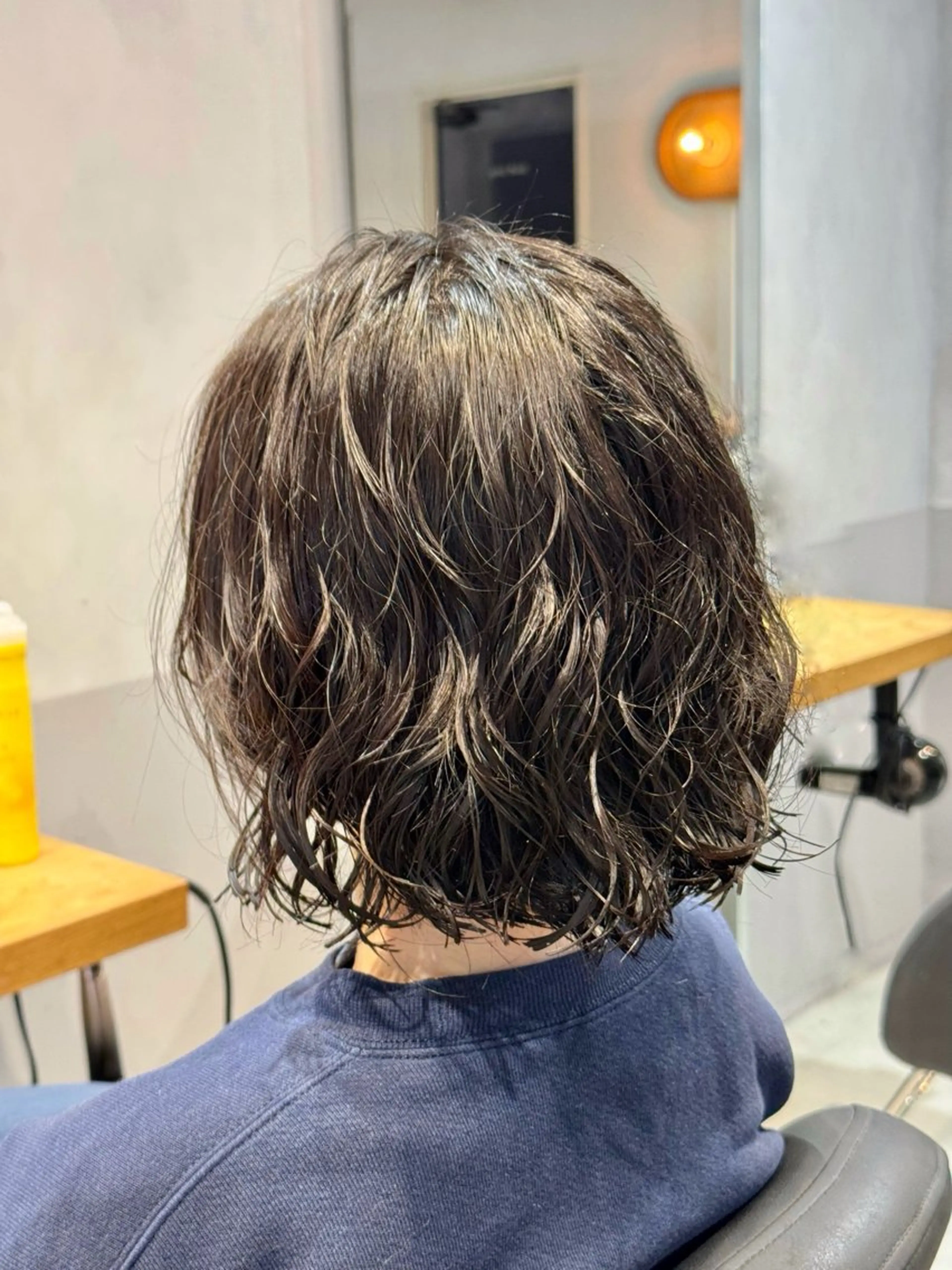 ミディアム パーマ カット パーマ トリートメント ✂︎神カット&カラー 韓国風パーマ黒田ダイのヘアスタイル