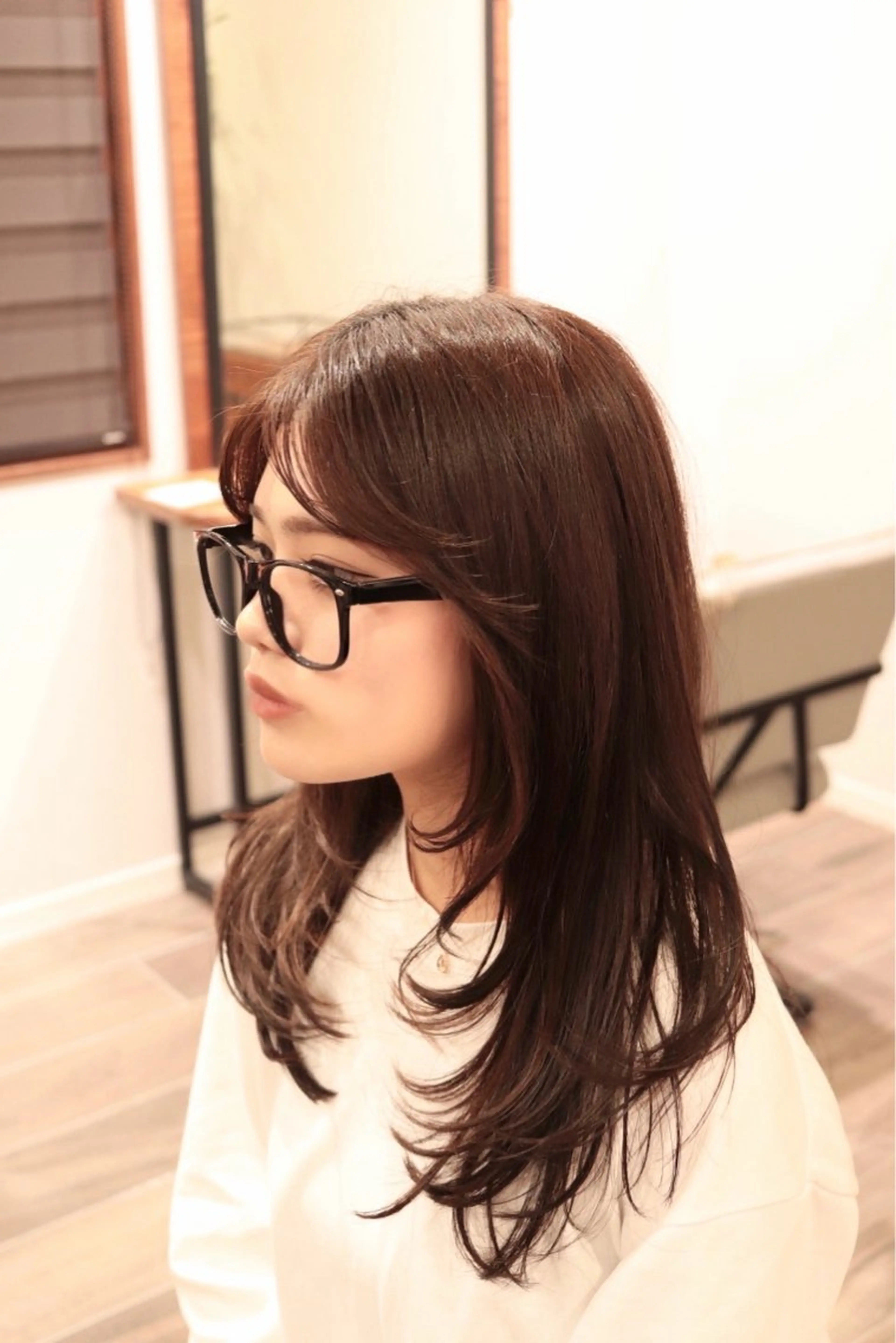 ロング レイヤーカット カット shampoo hair salon所属・🫧レイヤー/透明感 カラー/Ryukaのヘアスタイル