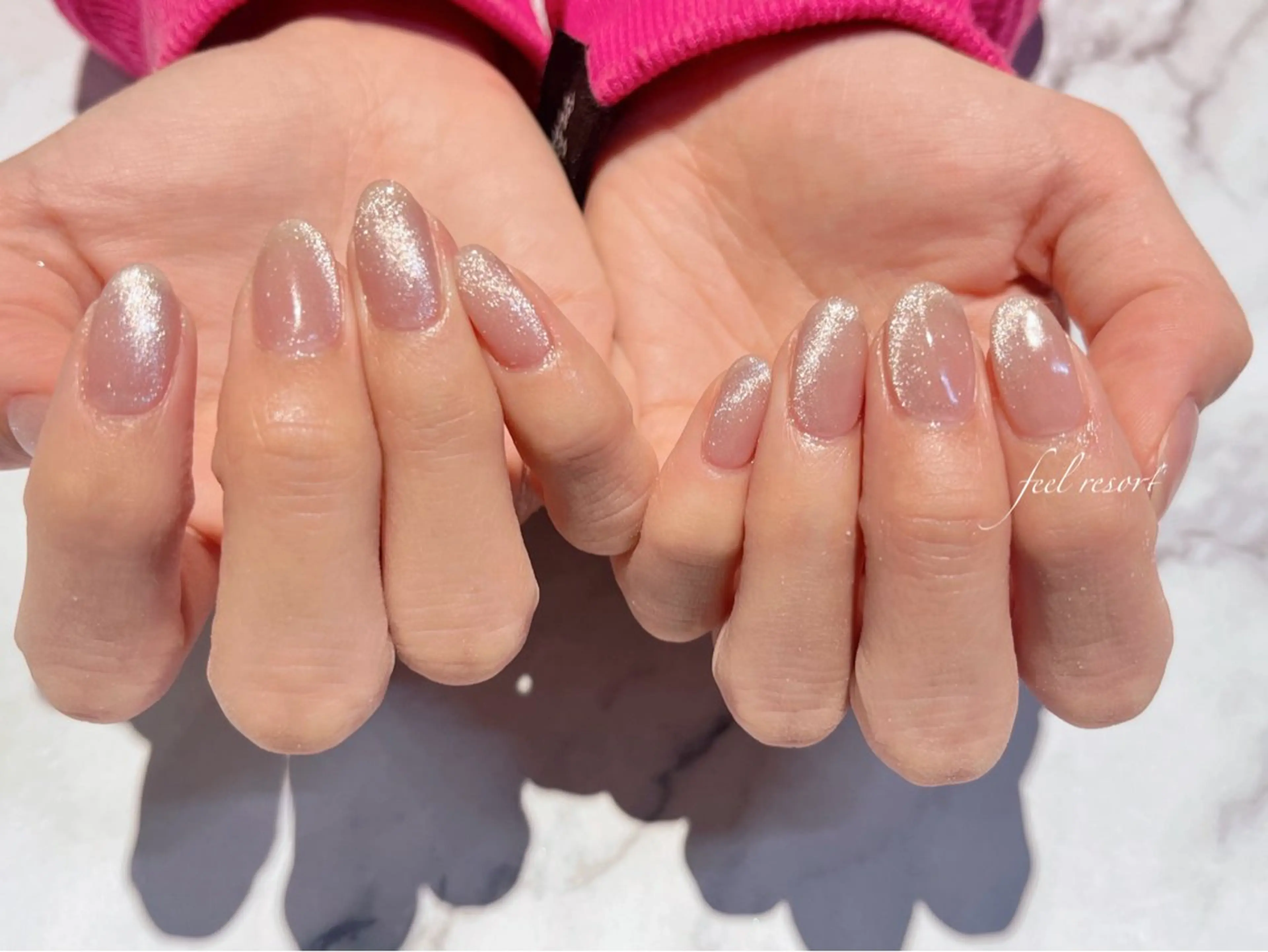 ネイル 長さ出し フットネイル フレンチネイル ジェルネイル ガラスフレンチ ハンドネイル Lien（リアン） 銀座駅6分のネイルデザイン