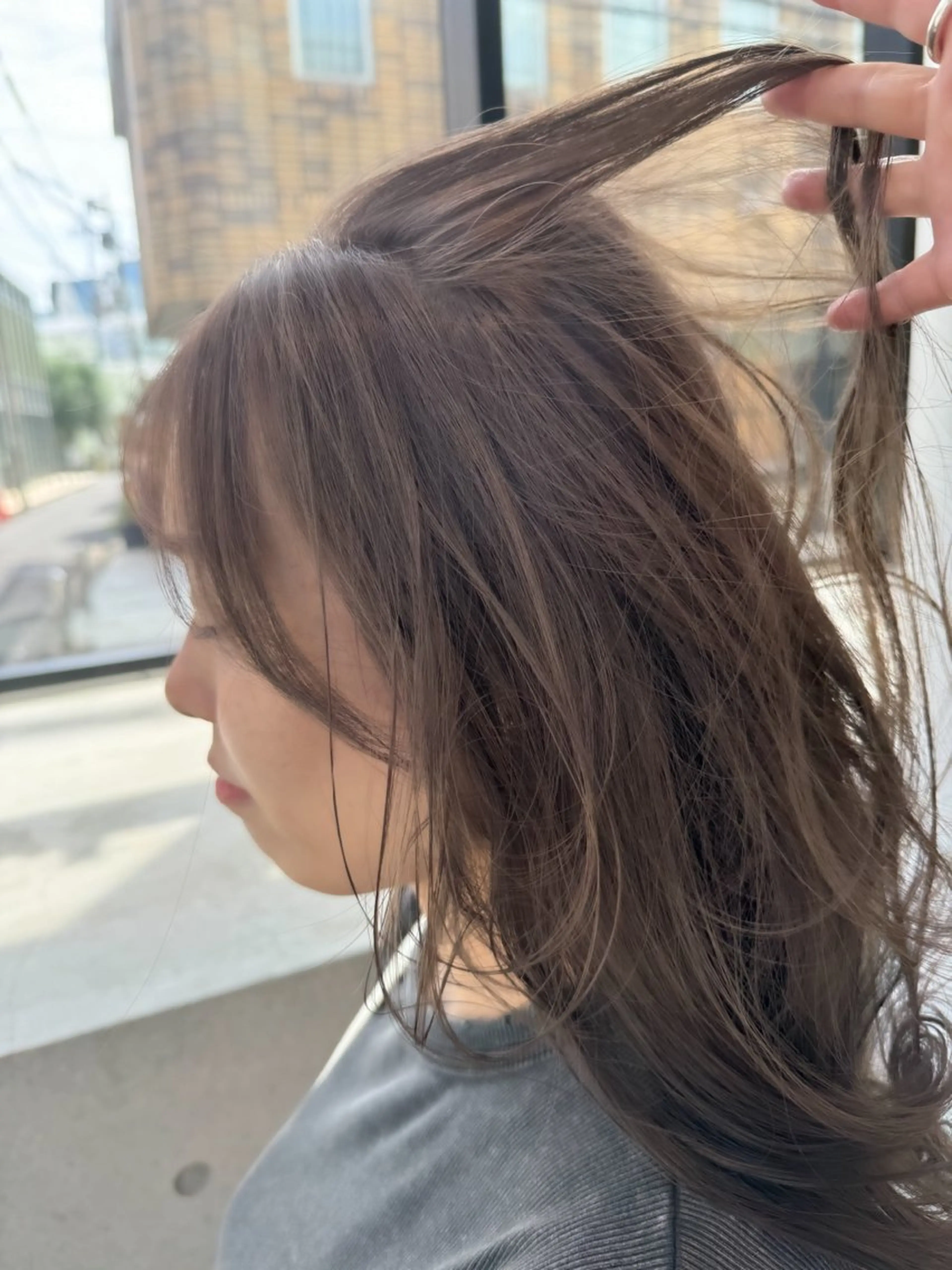 ミディアム カラー ヘアアレンジ ミニボブ/ブリーチ 🌈MISATOのヘアスタイル