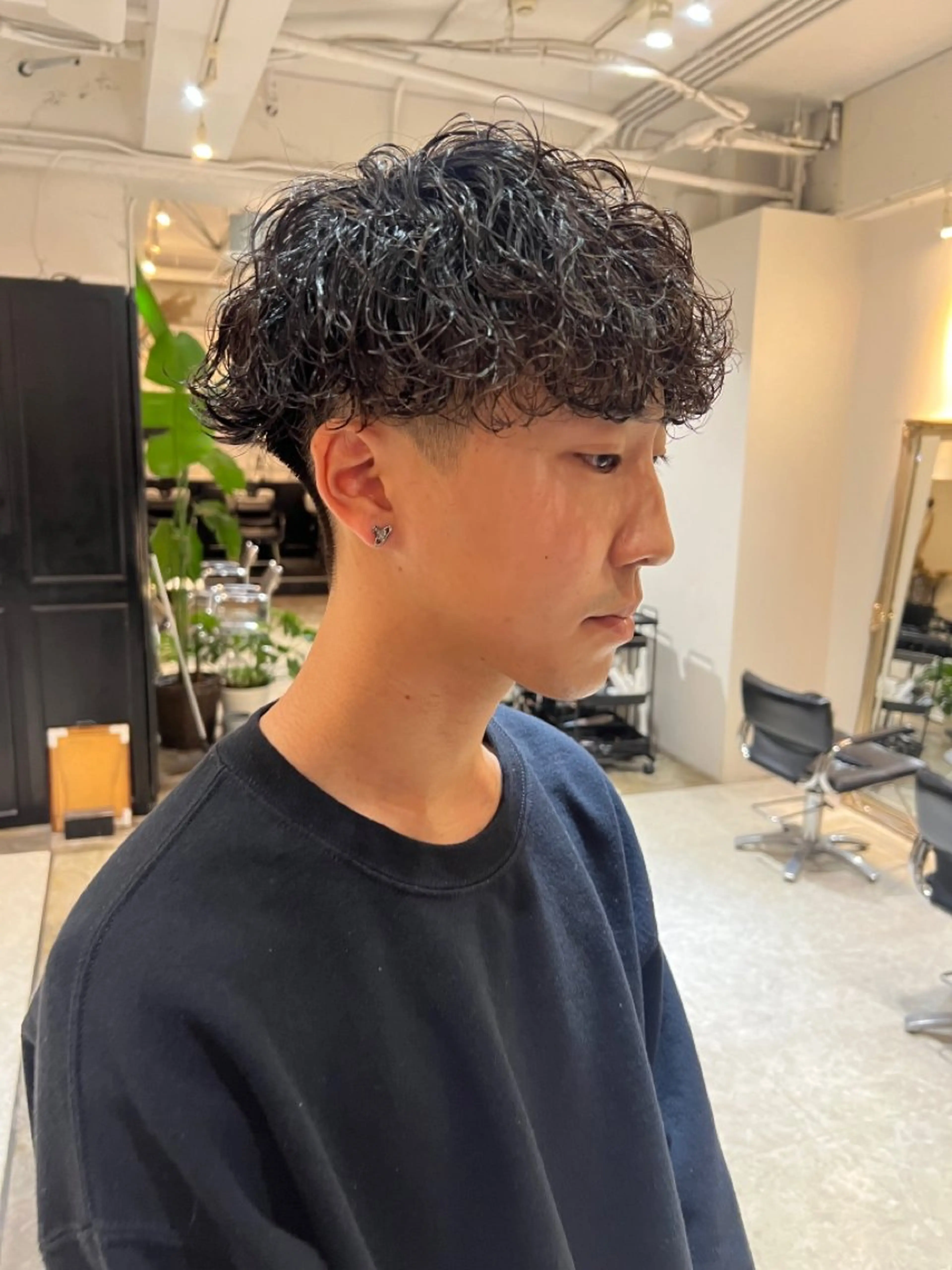 パーマ メンズ 圧倒的透明感カラー ⭐️NAOKIのヘアスタイル