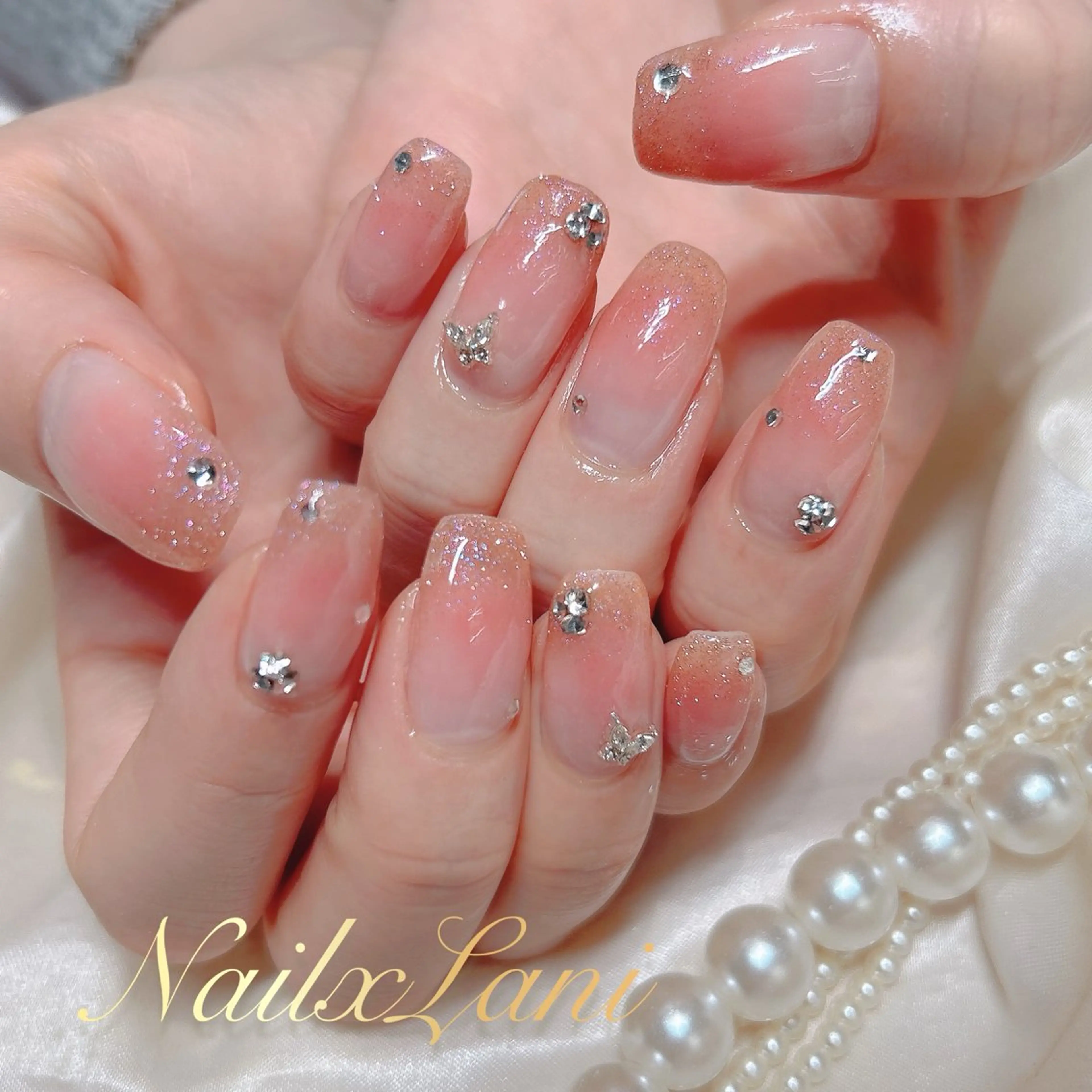 ネイル フットネイル ジェルネイル マグネットネイル パラジェル ネイルチップ Nail×Lani 深爪矯正対応◎のネイルデザイン
