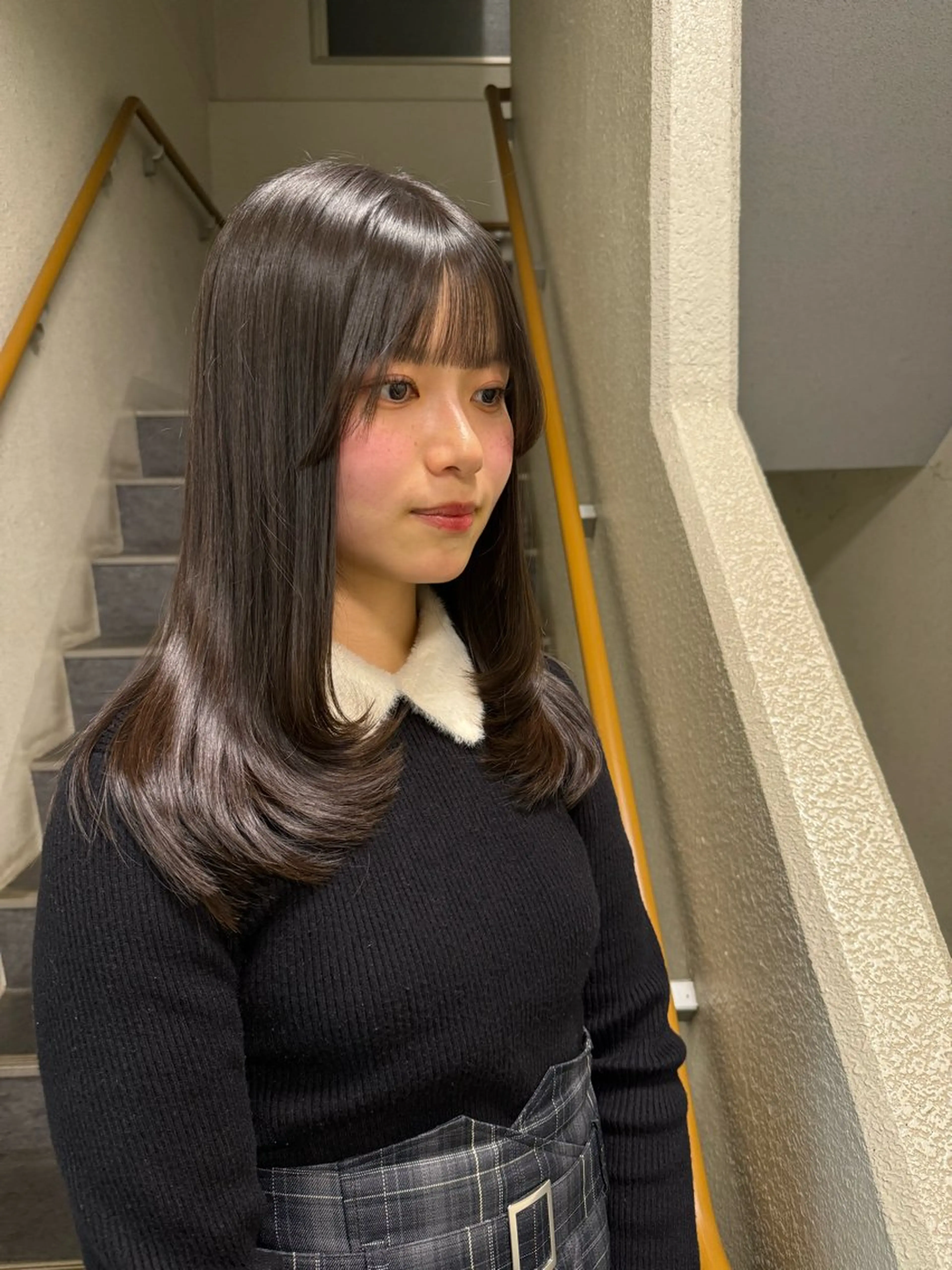 セミロング レイヤーカット カラーモデル募集中 Rei🐈‍⬛/大宮のヘアスタイル