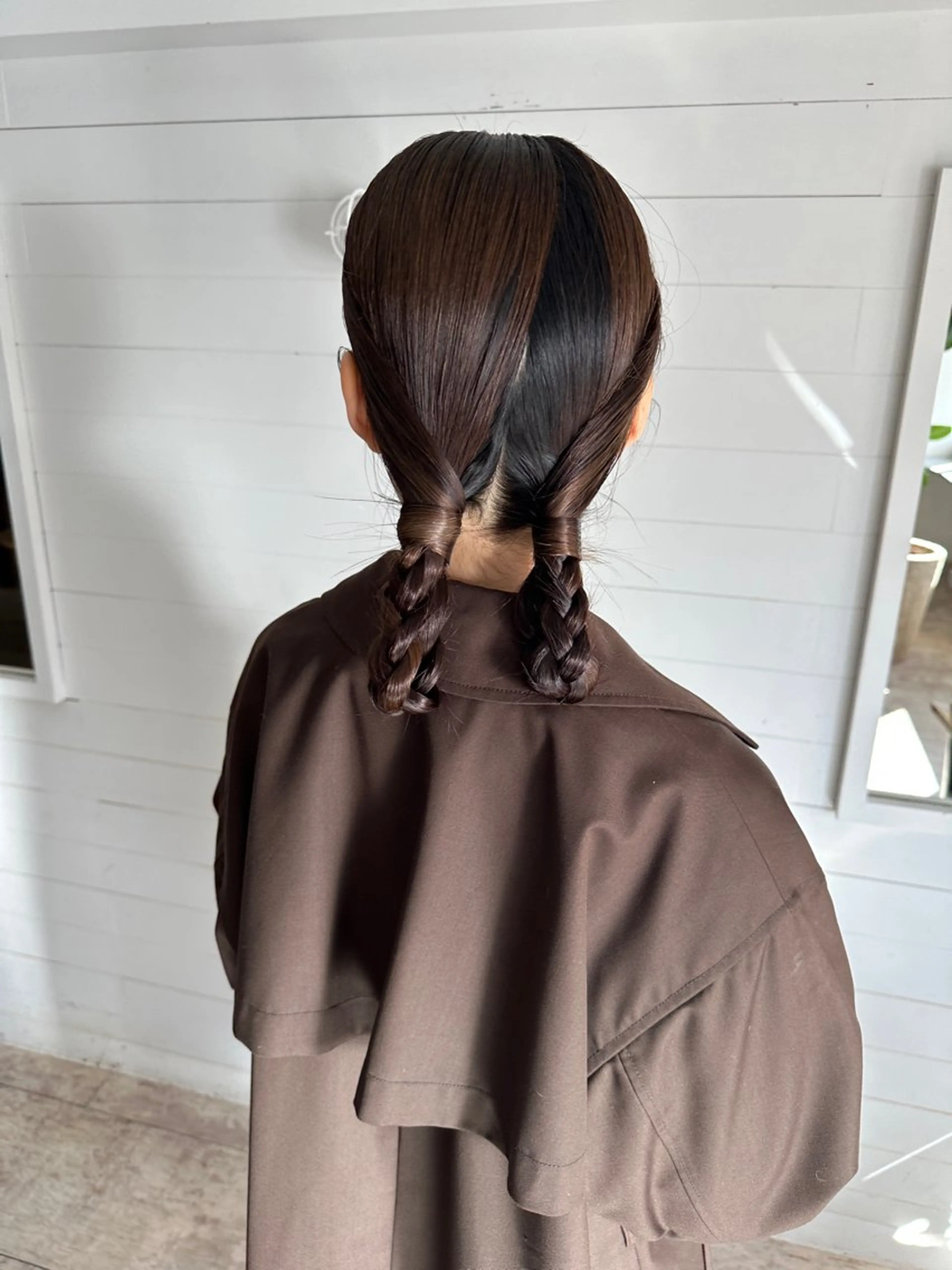 セミロング 宮﨑 あかねのヘアスタイル