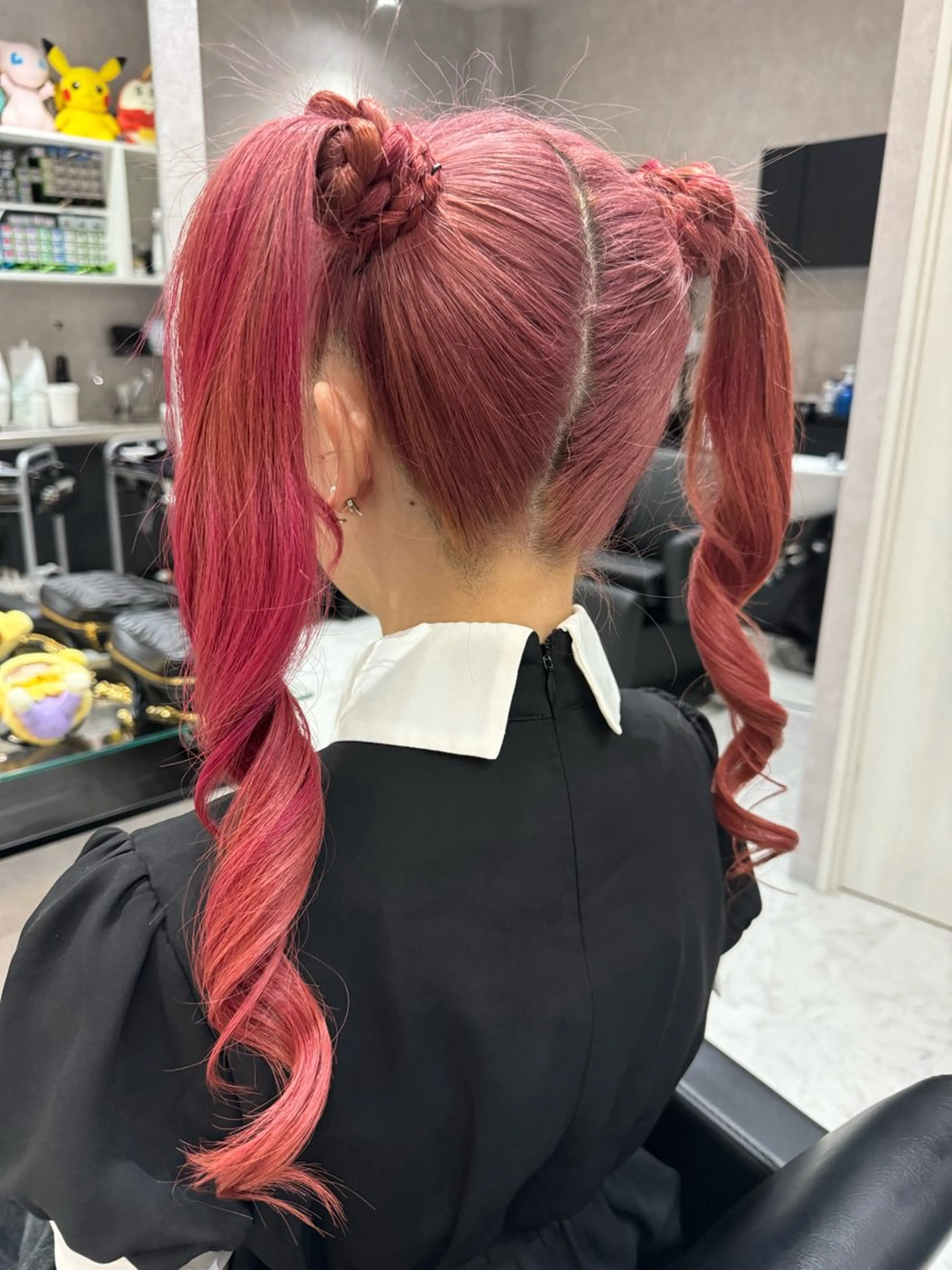 ヘアアレンジ ツインテール ヘアセット 韓国ヘアー🦄ྀི オタク美容師🌈山本のヘアスタイル