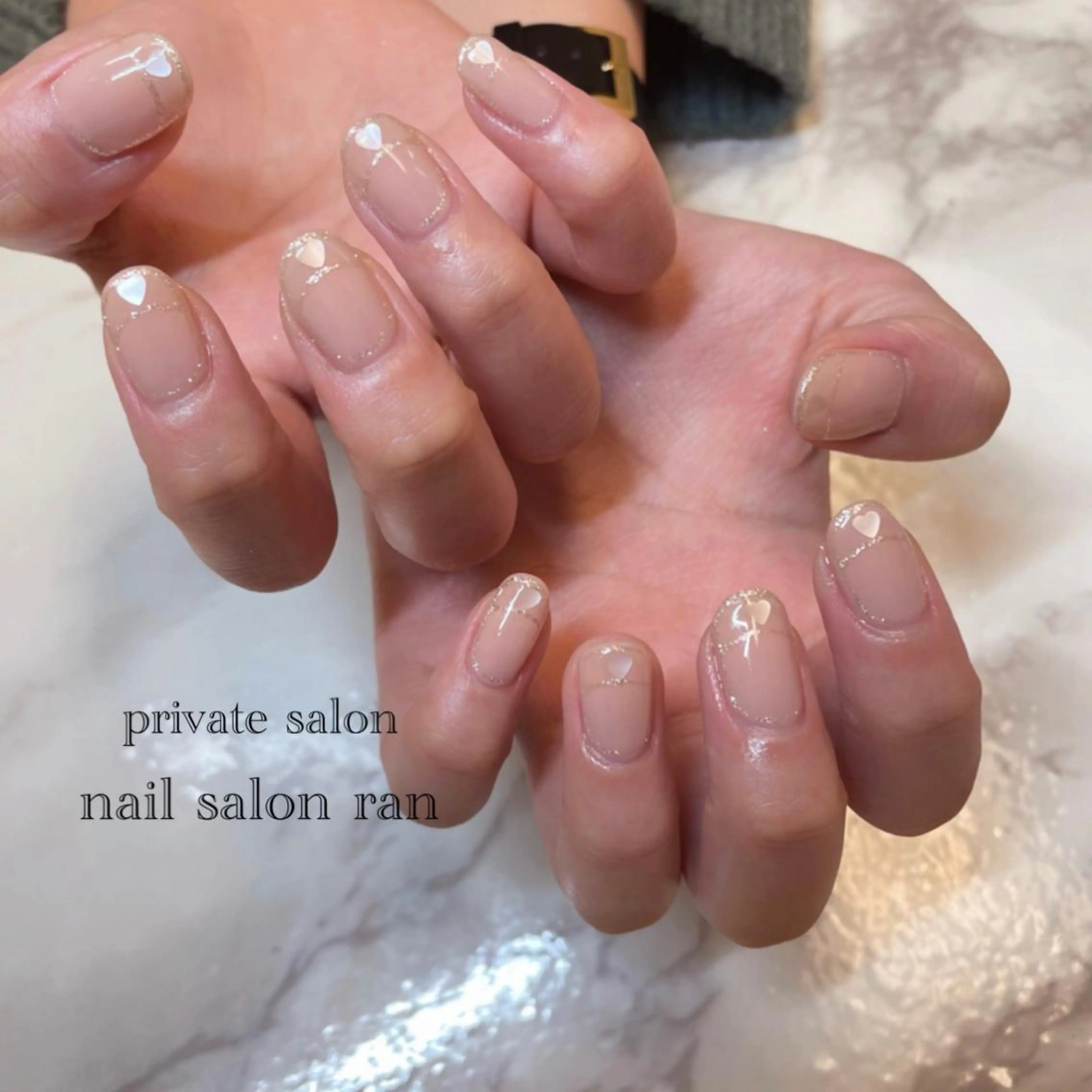 ネイル フレンチネイル nailsalon ranのネイルデザイン