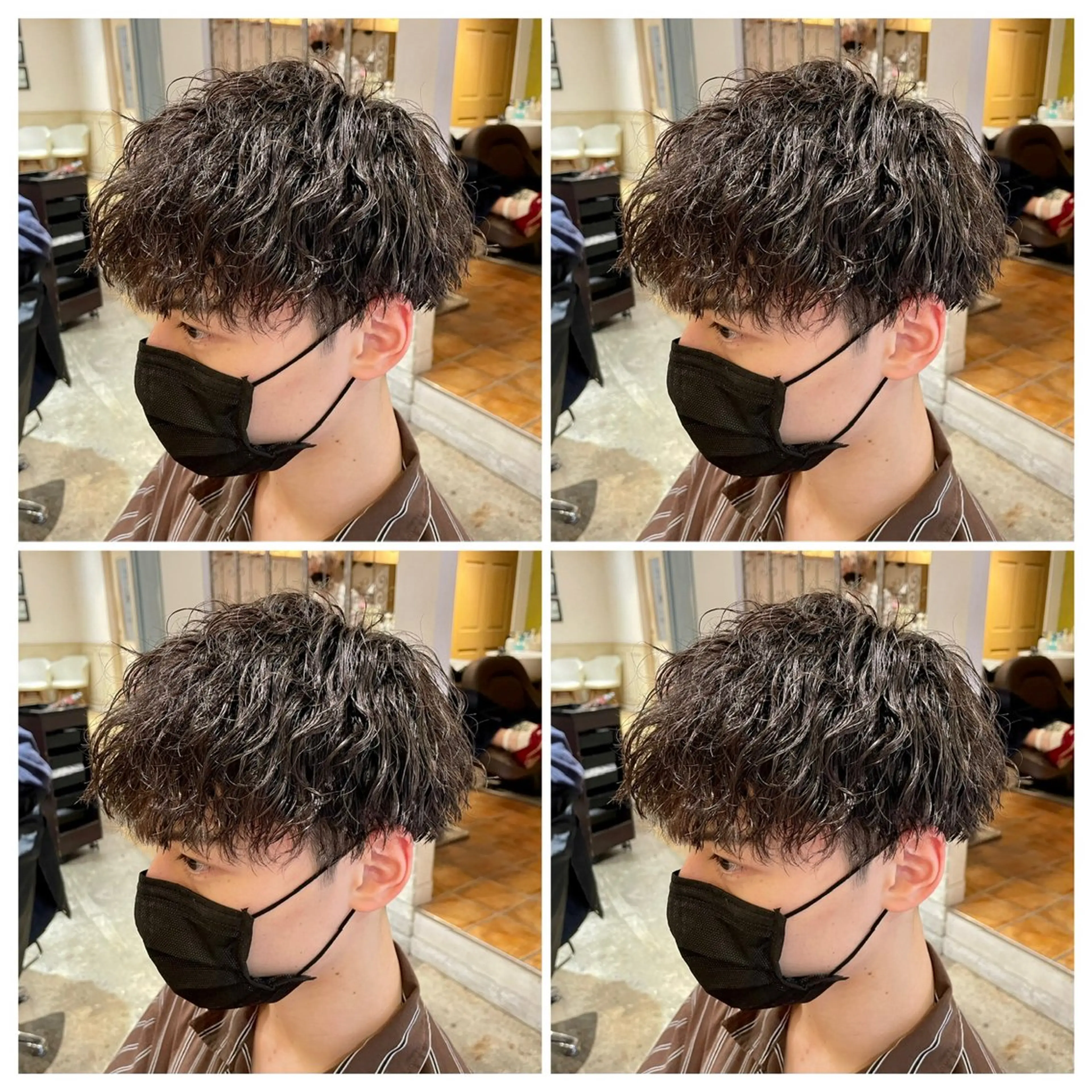 パーマ メンズ カット パーマ トリートメント 💎髪質改善／艶髪 荻原💎のヘアスタイル