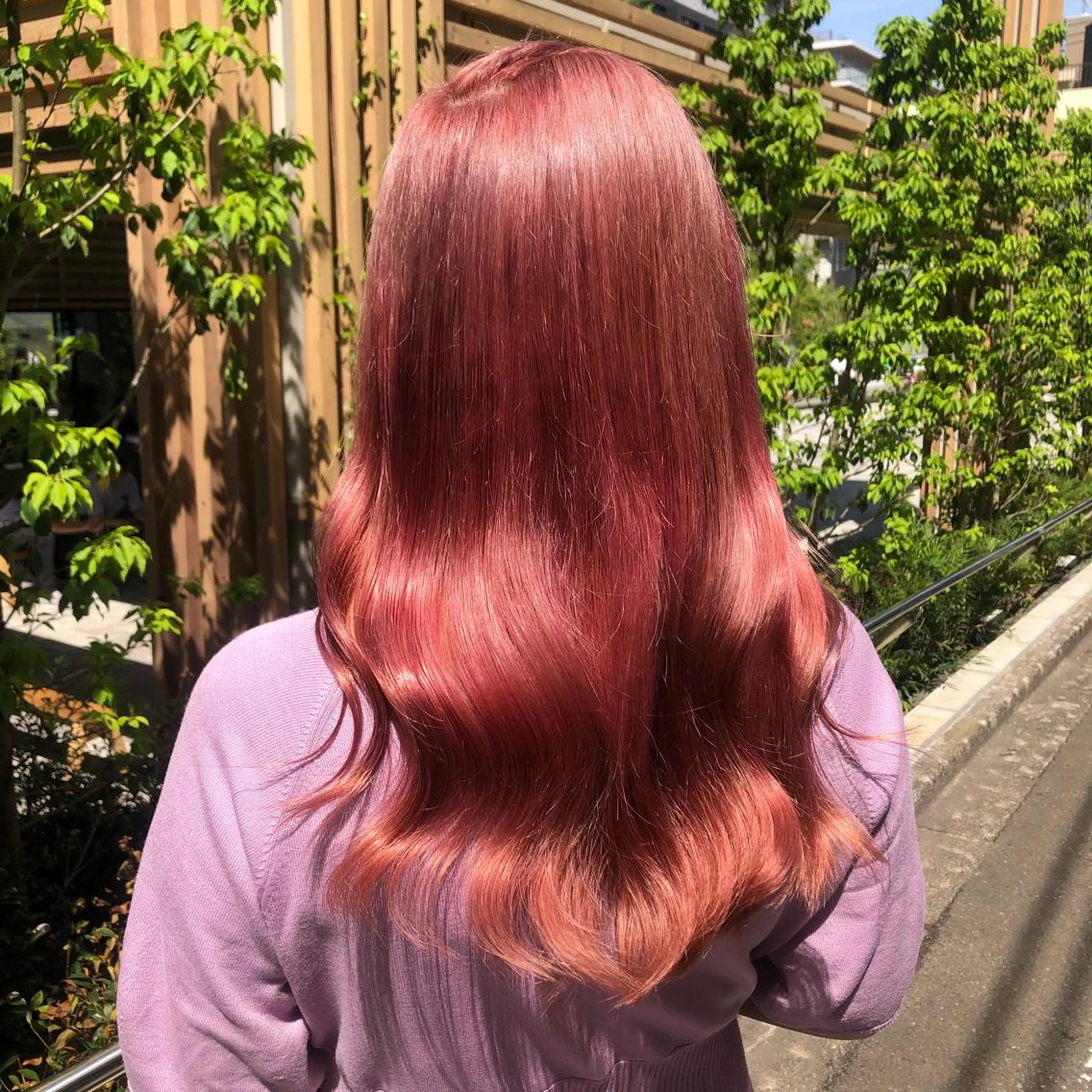 ロング カラー ブリーチ 韓国風カラー 韓国風ヘア カット ヘアカラー トリートメント 渋谷ケアブリーチ Suuのヘアスタイル